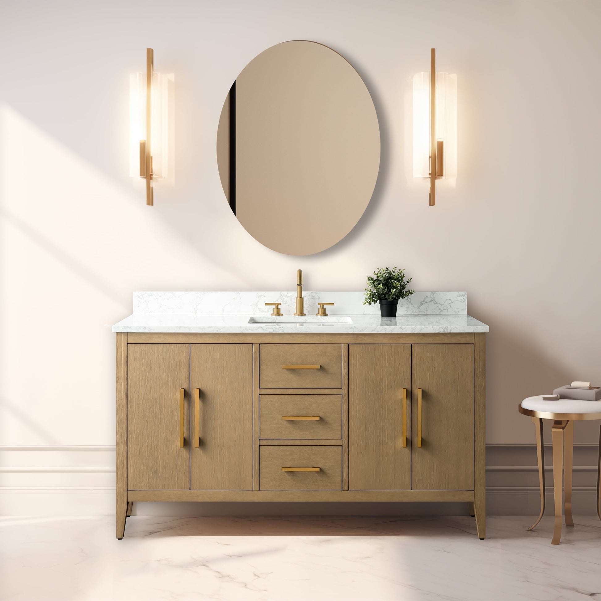 Natural Oak / Golden Brushed