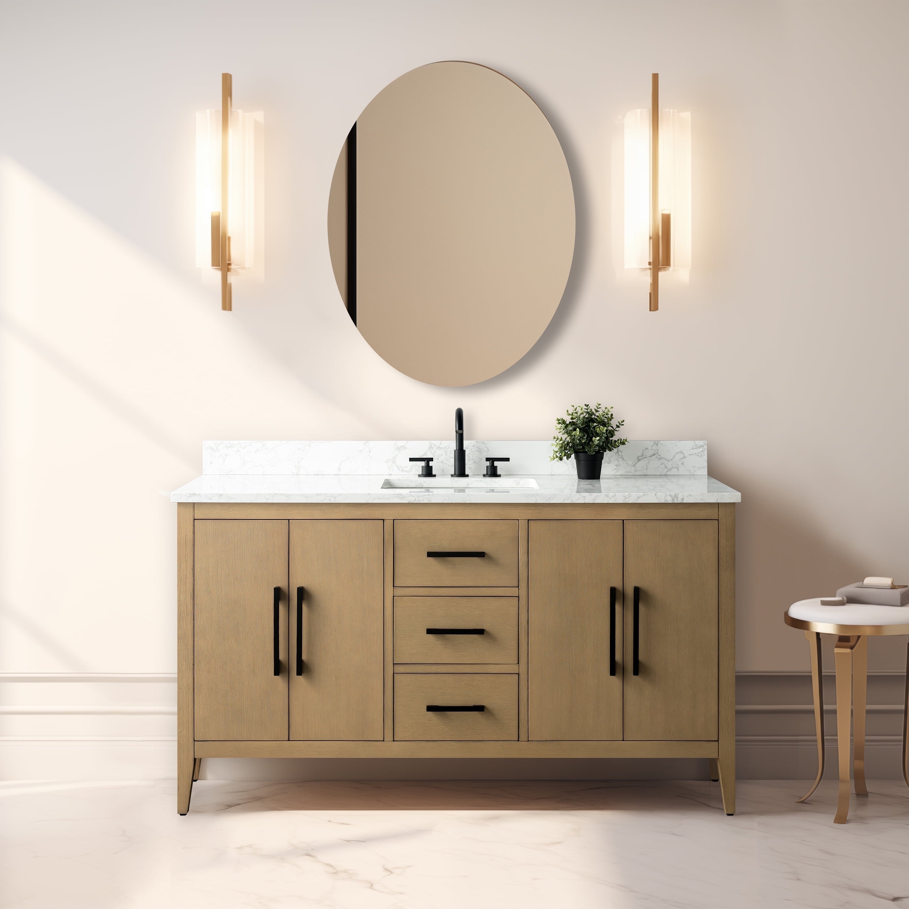 Natural Oak / Matte Black