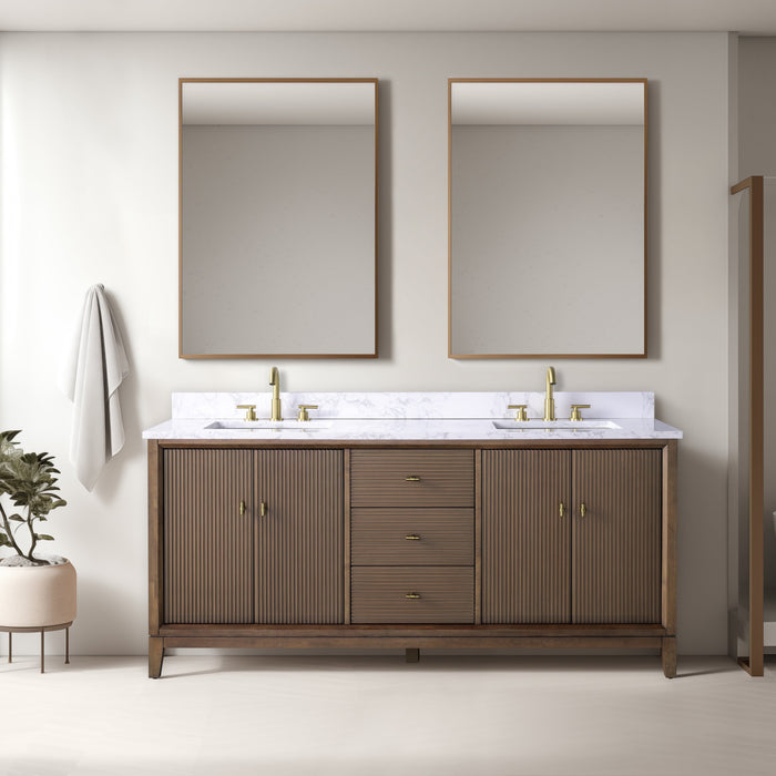 Linear Walnut / Golden Brushed