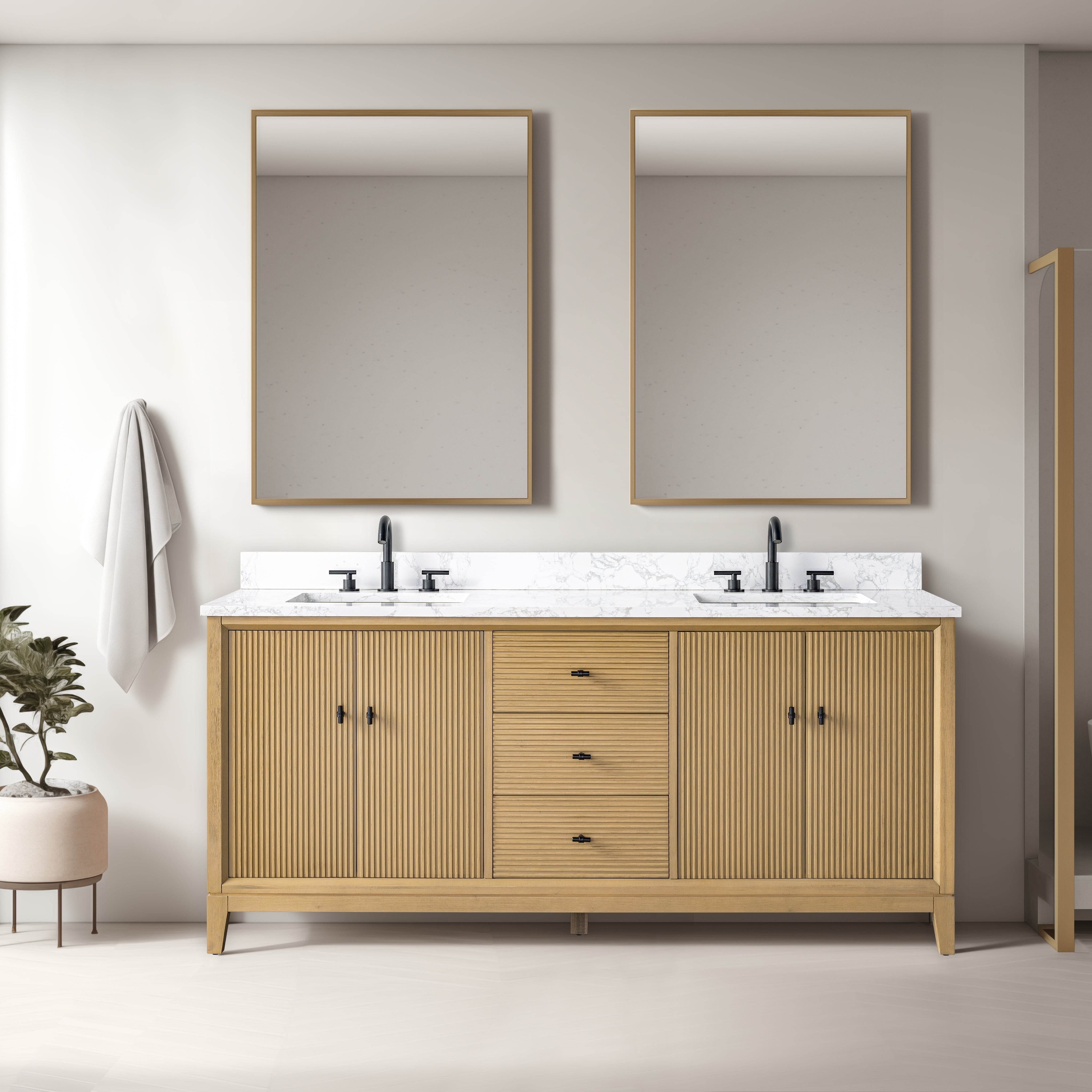 Linear Natural Oak / Matte Black
