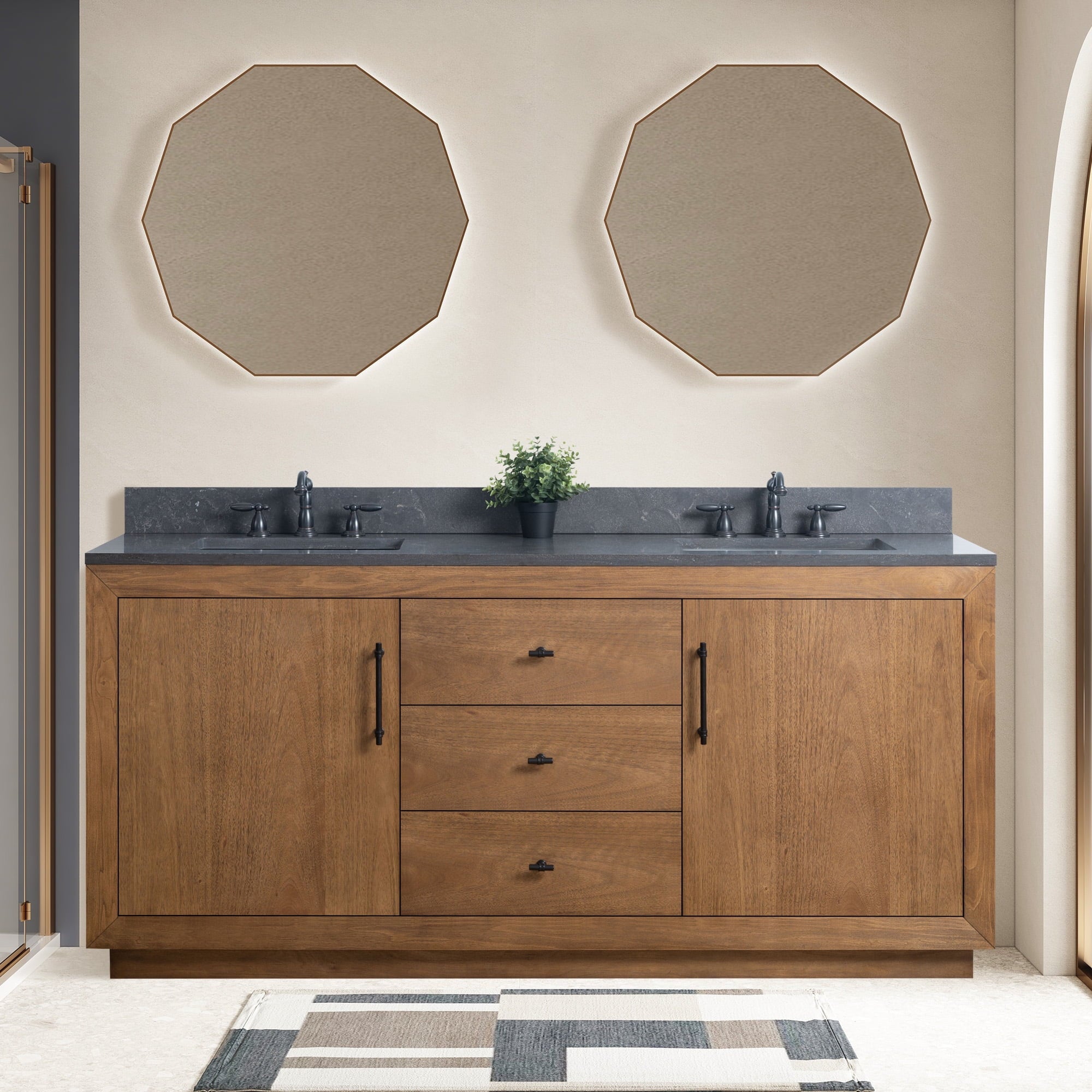 Tan / Black Limestone