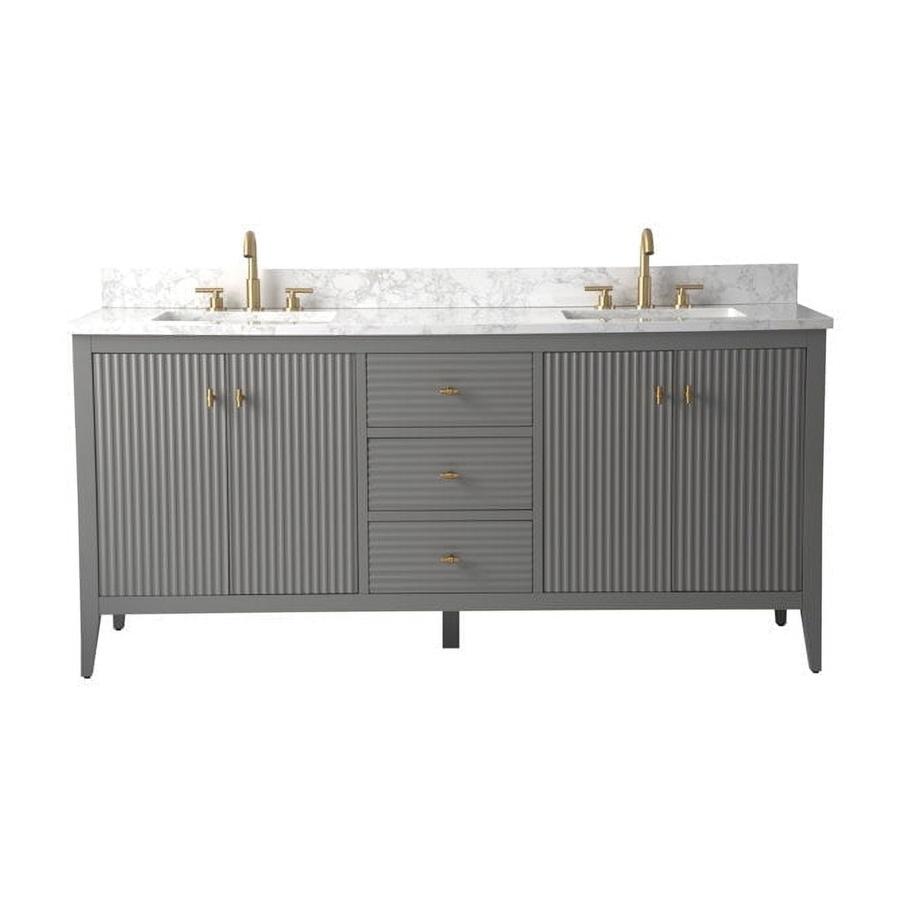 Linear Cashmere Gray / Golden Brushed