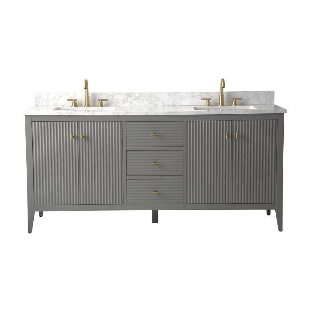 Linear Cashmere Gray / Golden Brushed