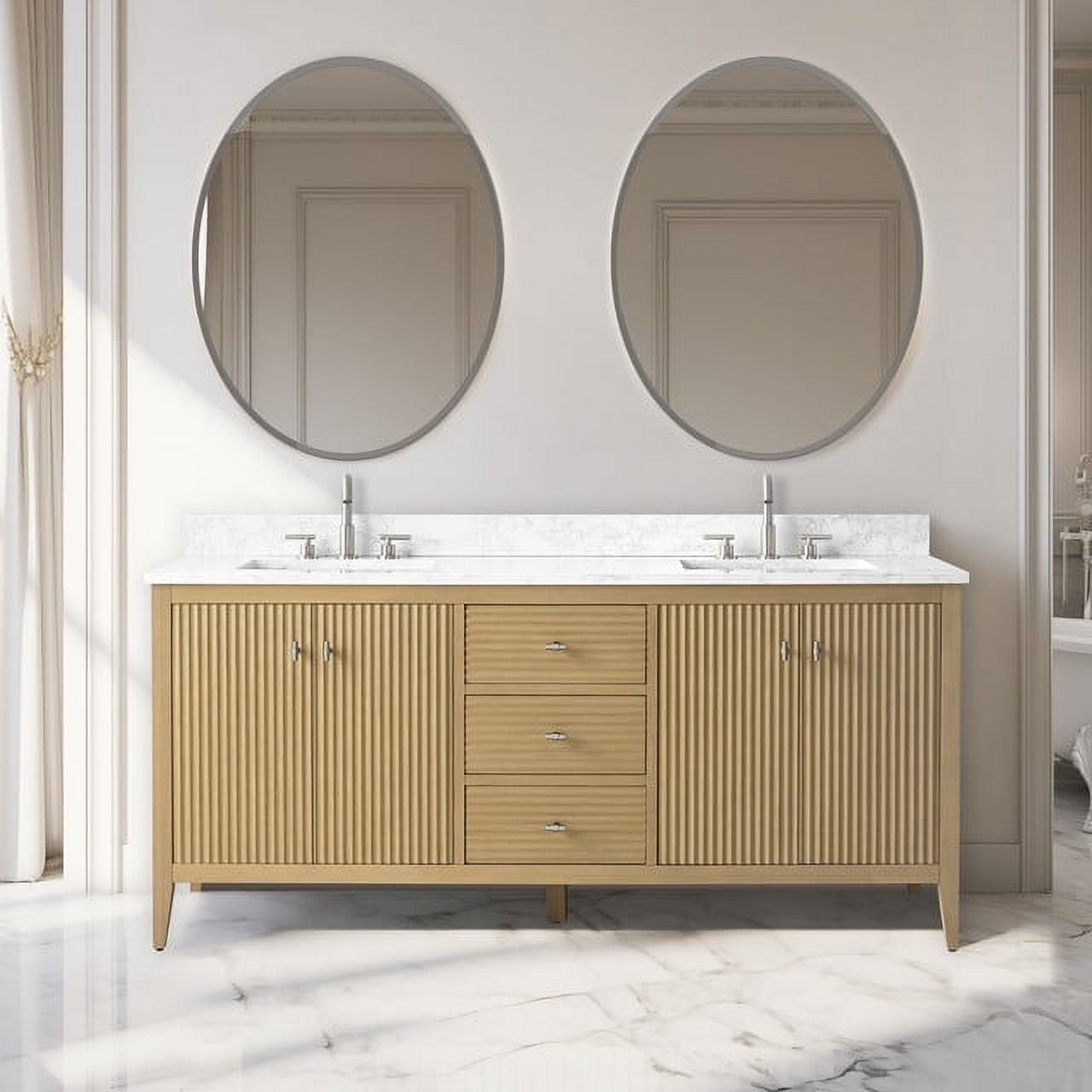 Linear Natural Oak / Brushed Nickel