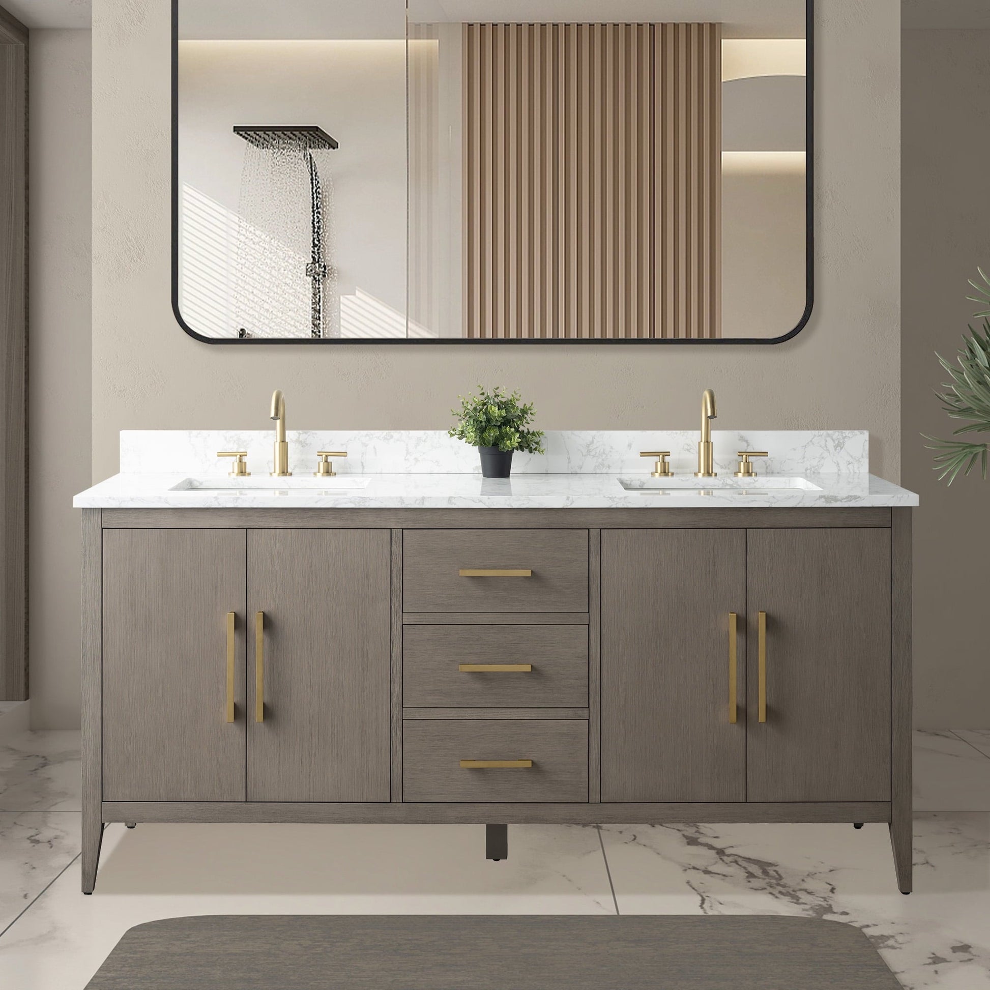 Driftwood Gray / Golden Brushed