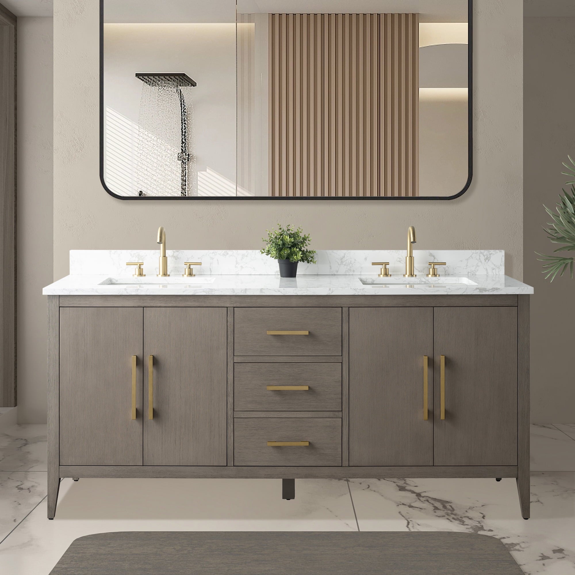 Driftwood Gray / Golden Brushed
