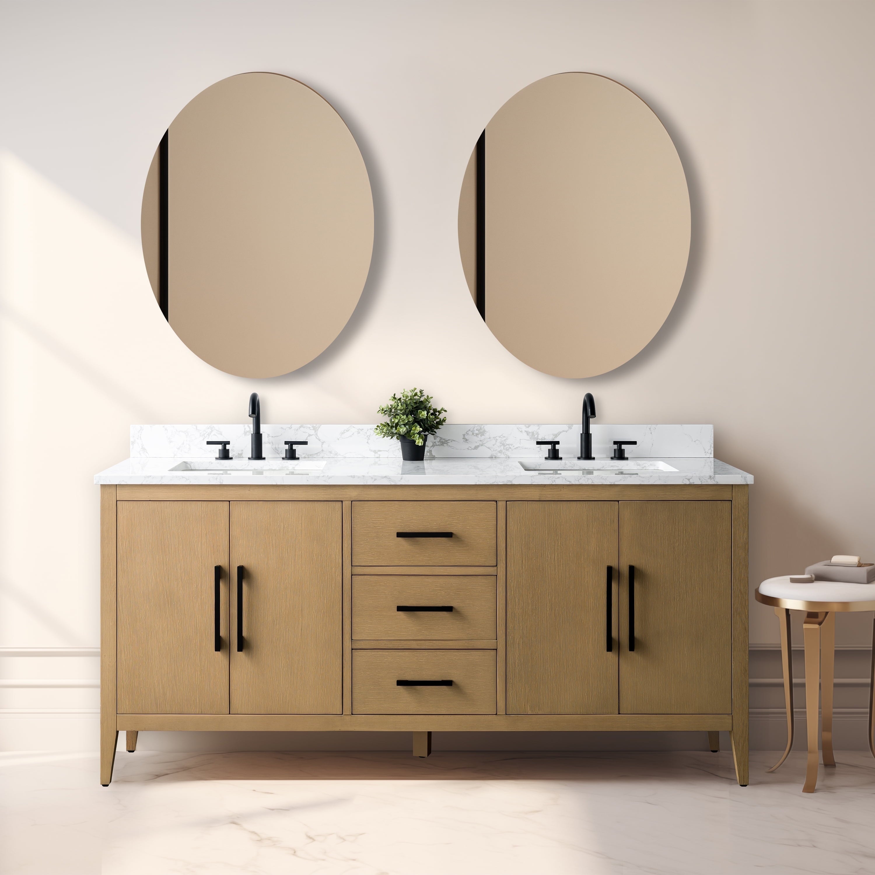 Natural Oak / Matte Black