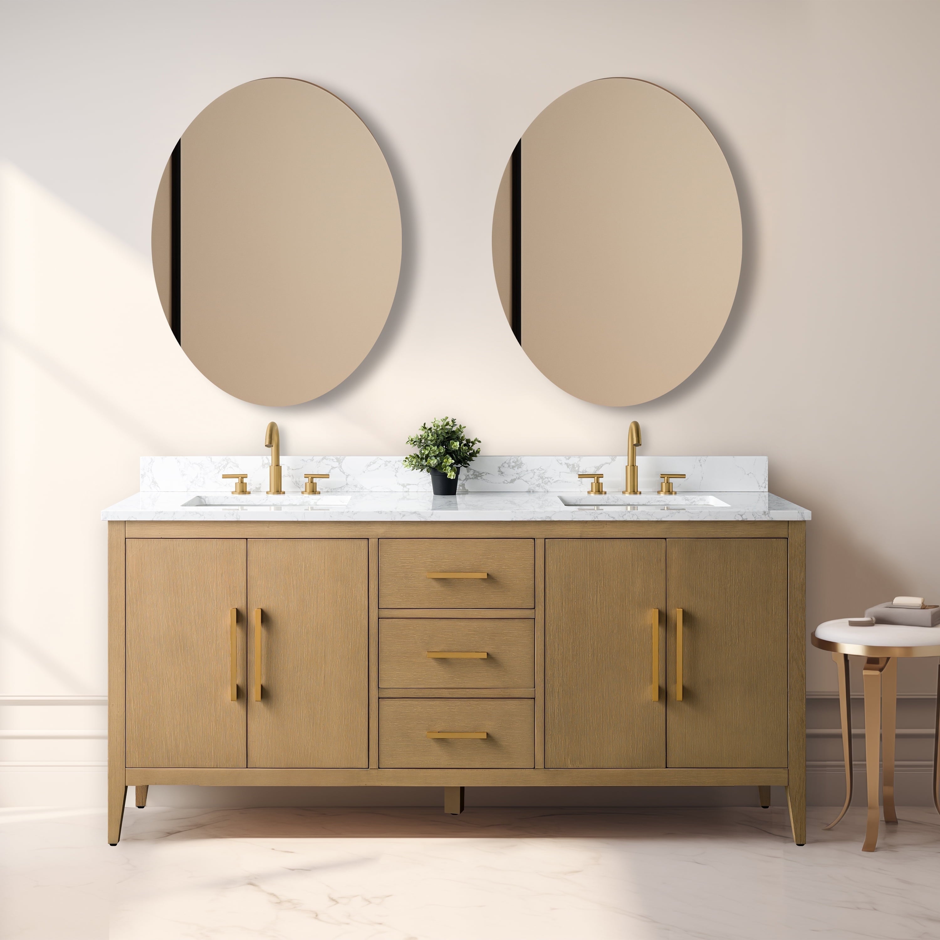 Natural Oak / Golden Brushed