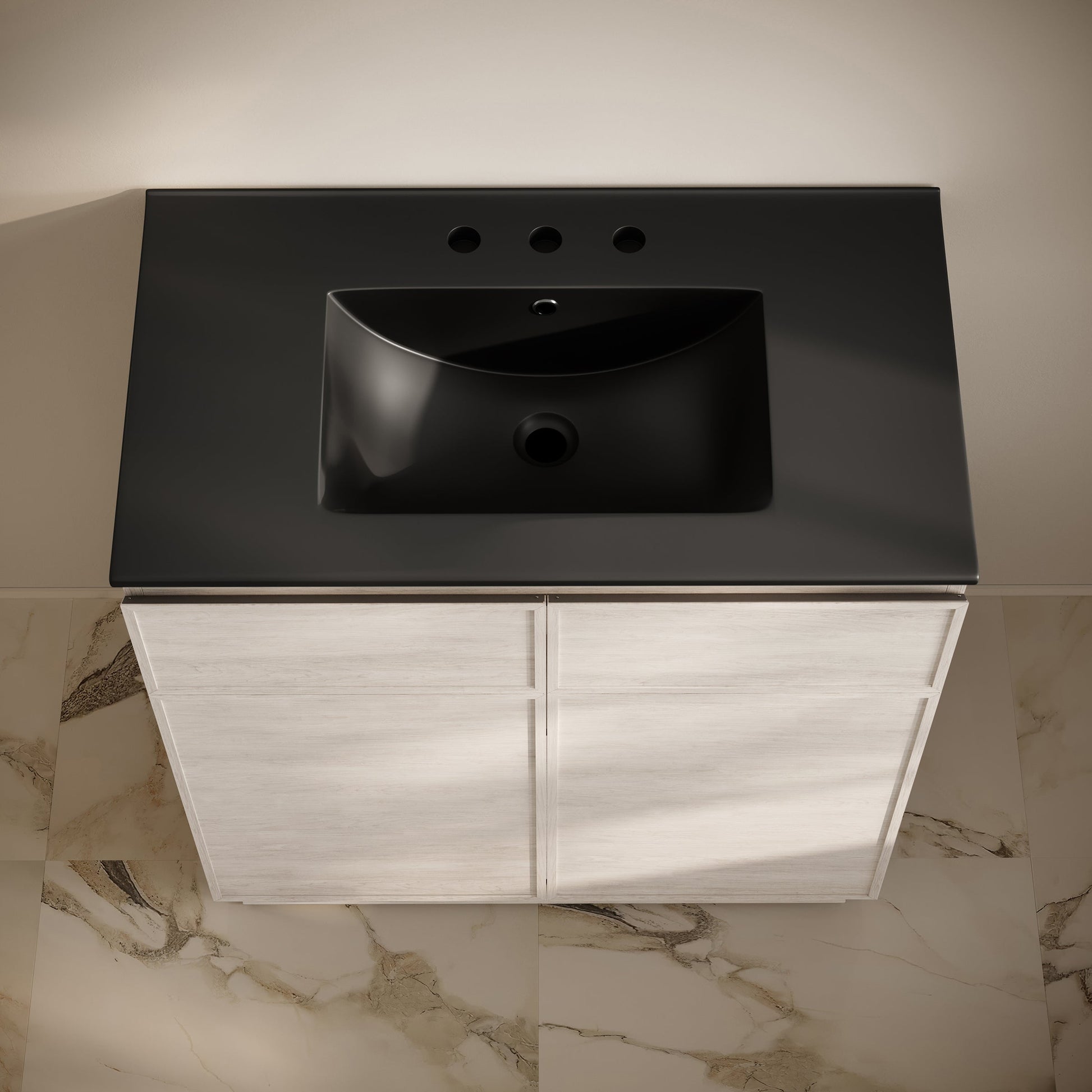 White Oak / Black / 3-Hole