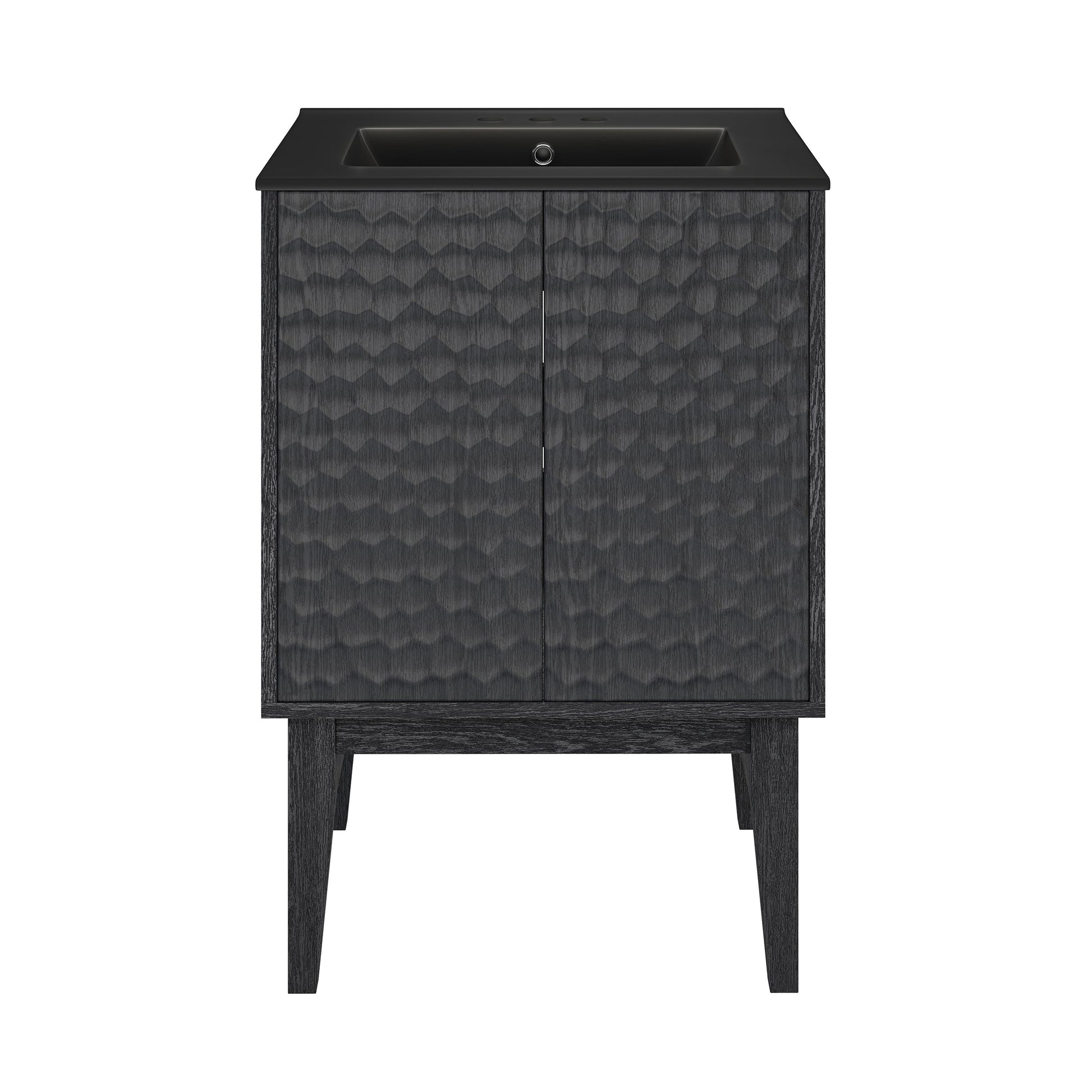 Black Oak / Matte Black / 3-Hole