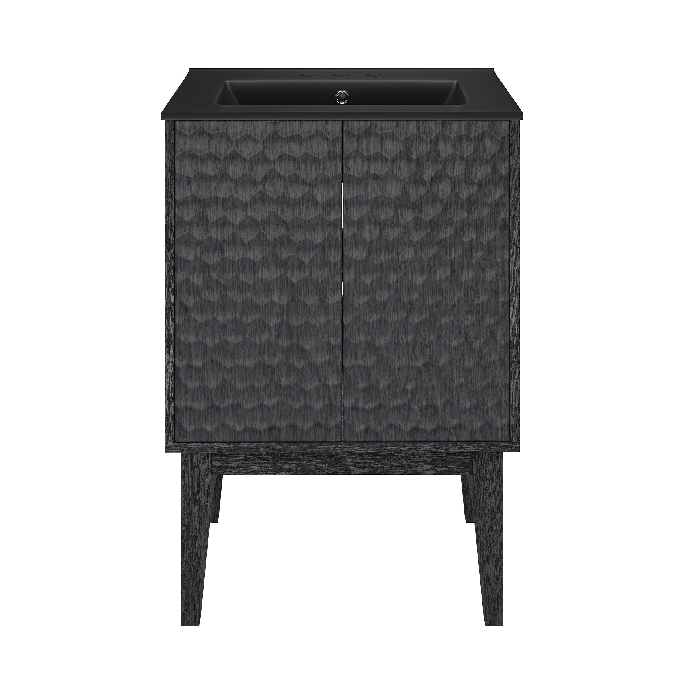 Black Oak / Matte Black / 3-Hole