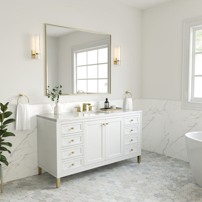 Glossy White / Arctic Fall - 3 Faucet Holes