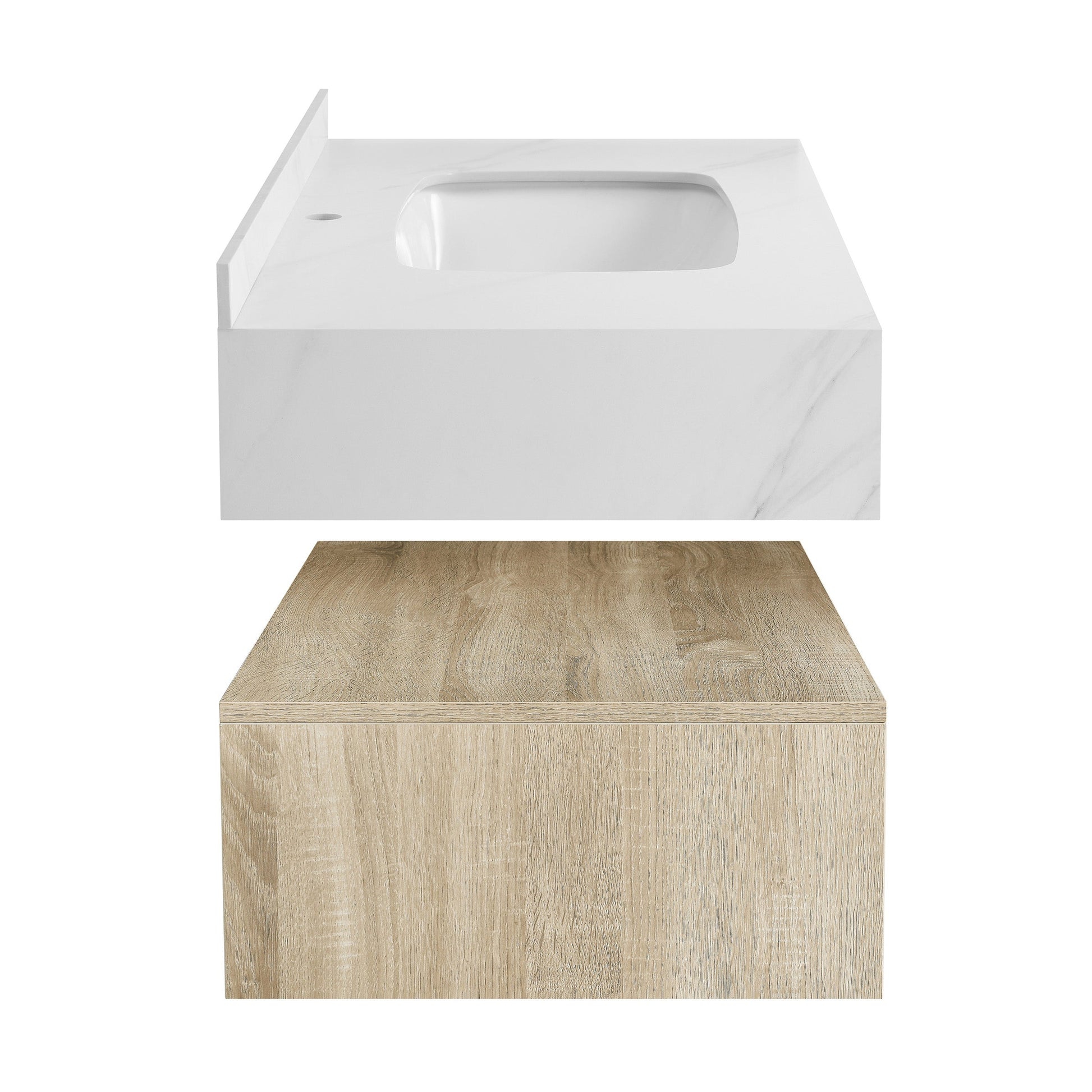 Weathered Oak / 1-Hole