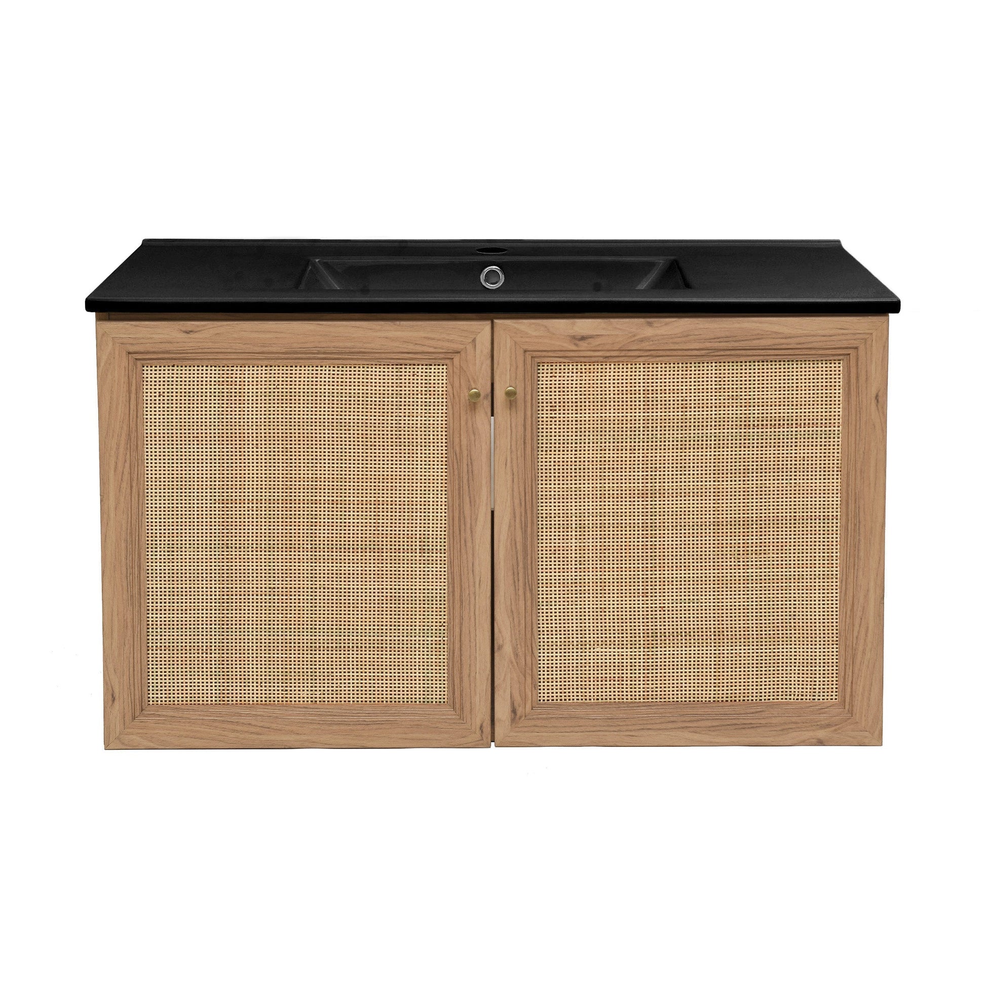 Golden Oak / Matte Black / 1-Hole