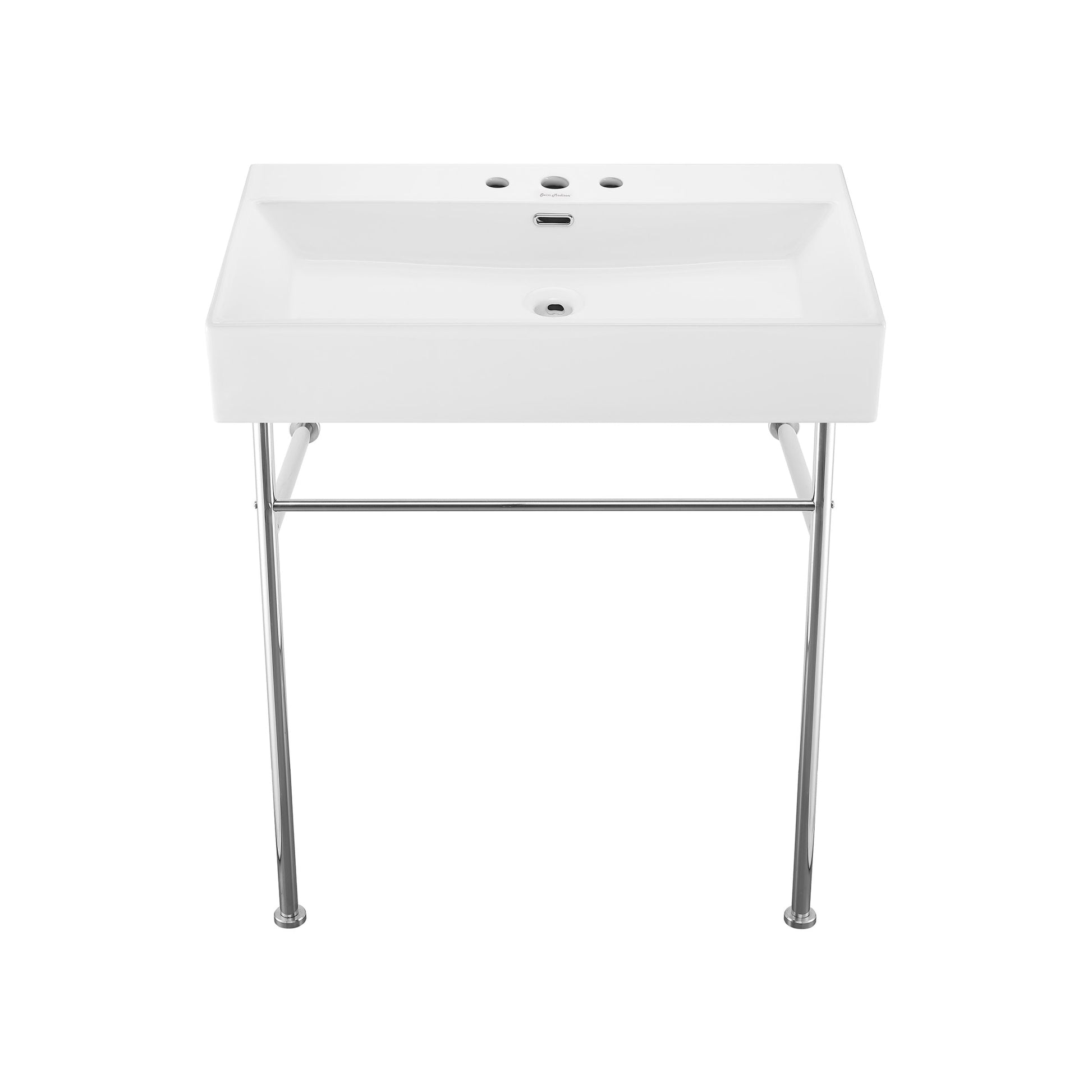 Chrome / White / 3-Hole