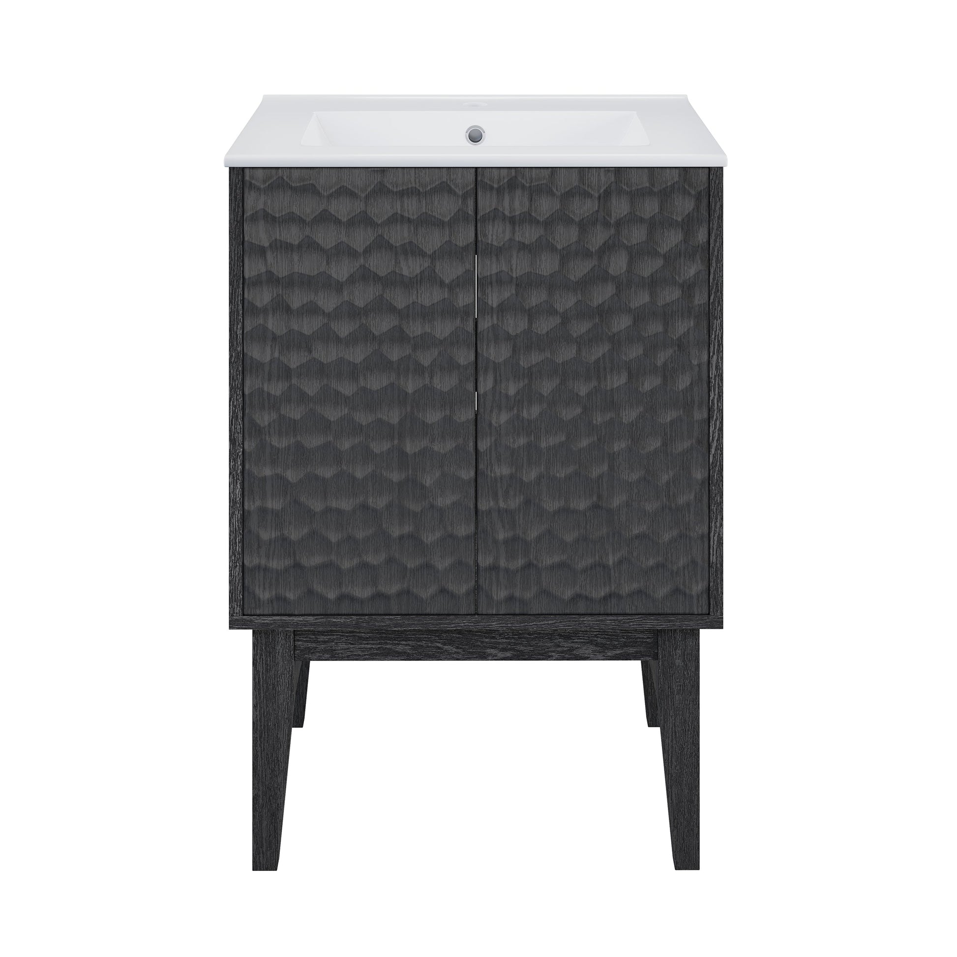 Black Oak / White / 1-Hole