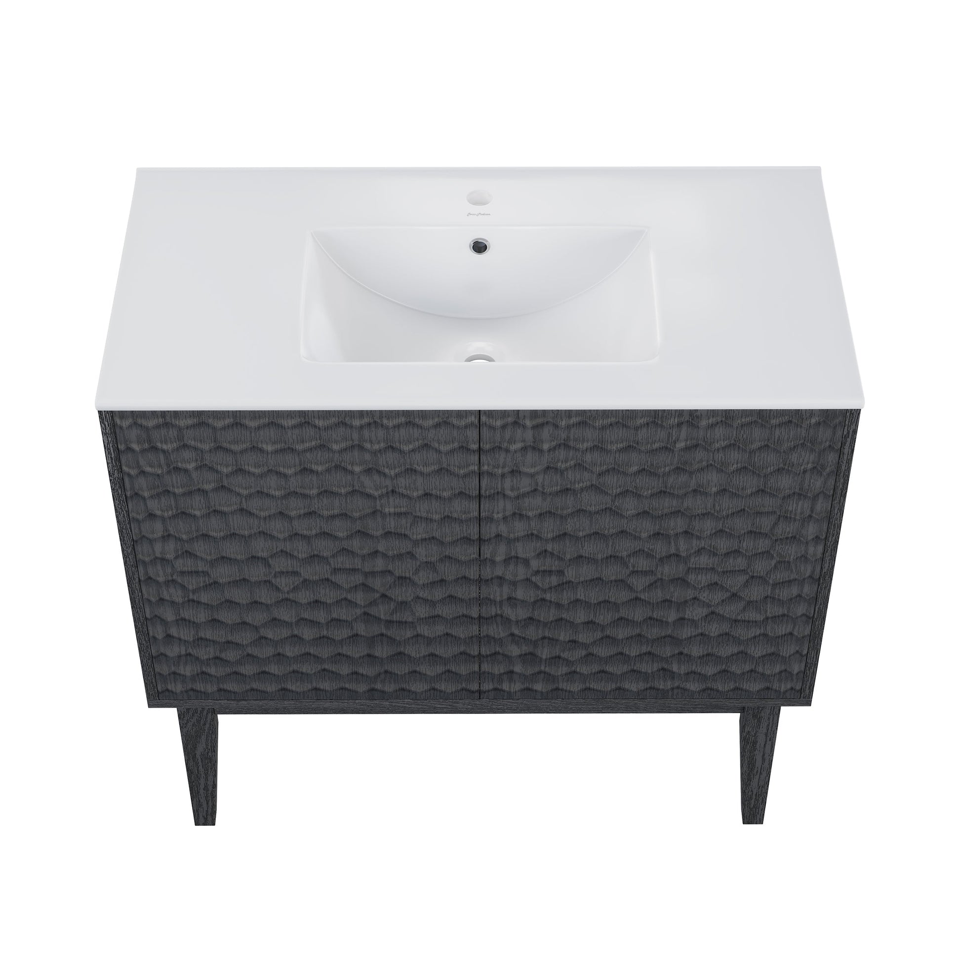 Black Oak / White / 1-Hole