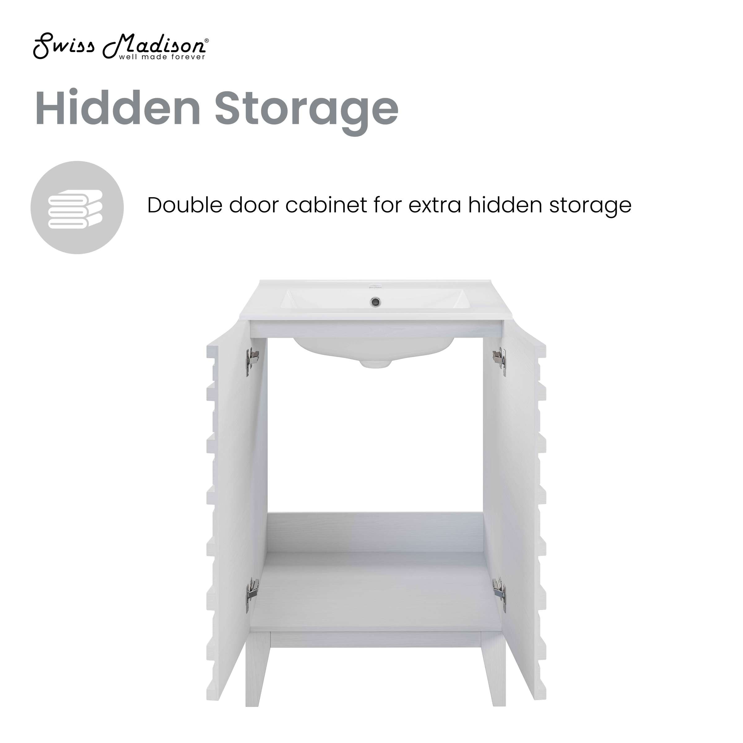 White Oak / White / 1-Hole