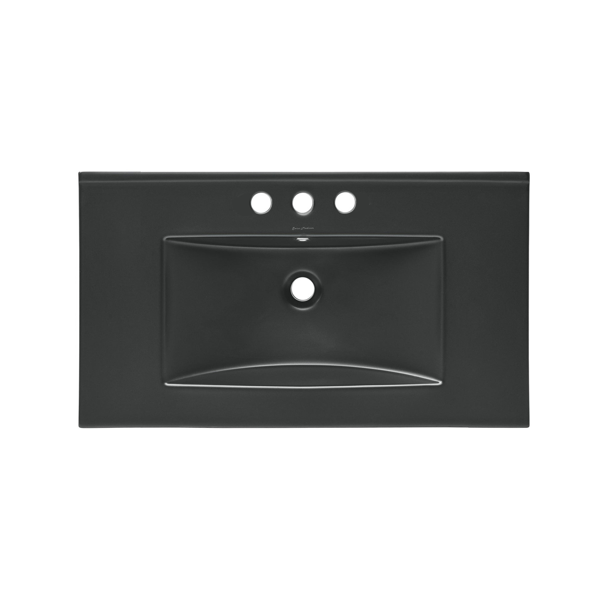 Matte Black / 3-Hole - Center