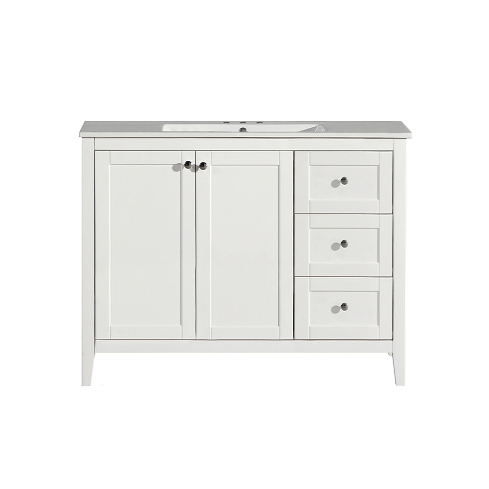 White / White / 3-Hole