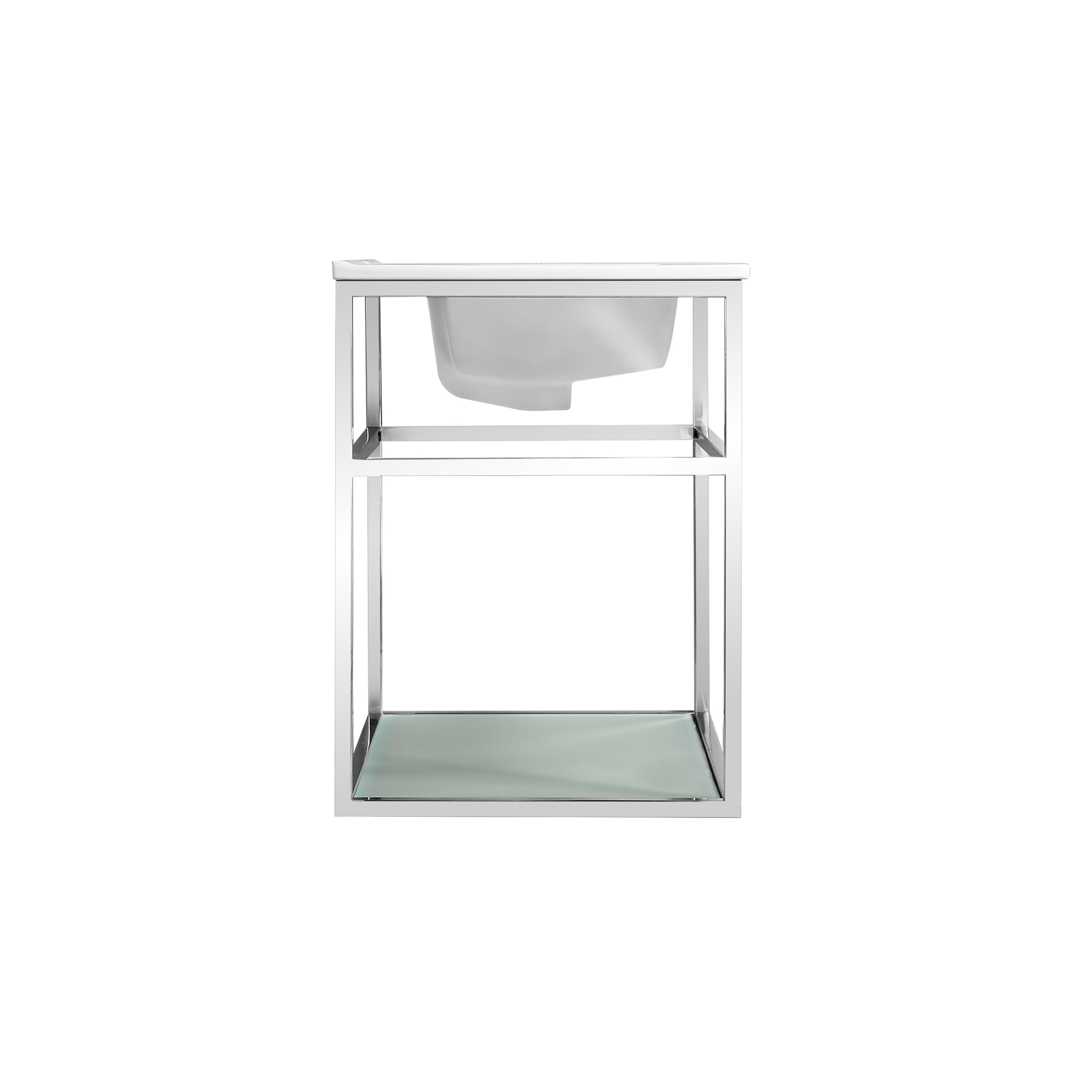 Chrome / White / 1-Hole