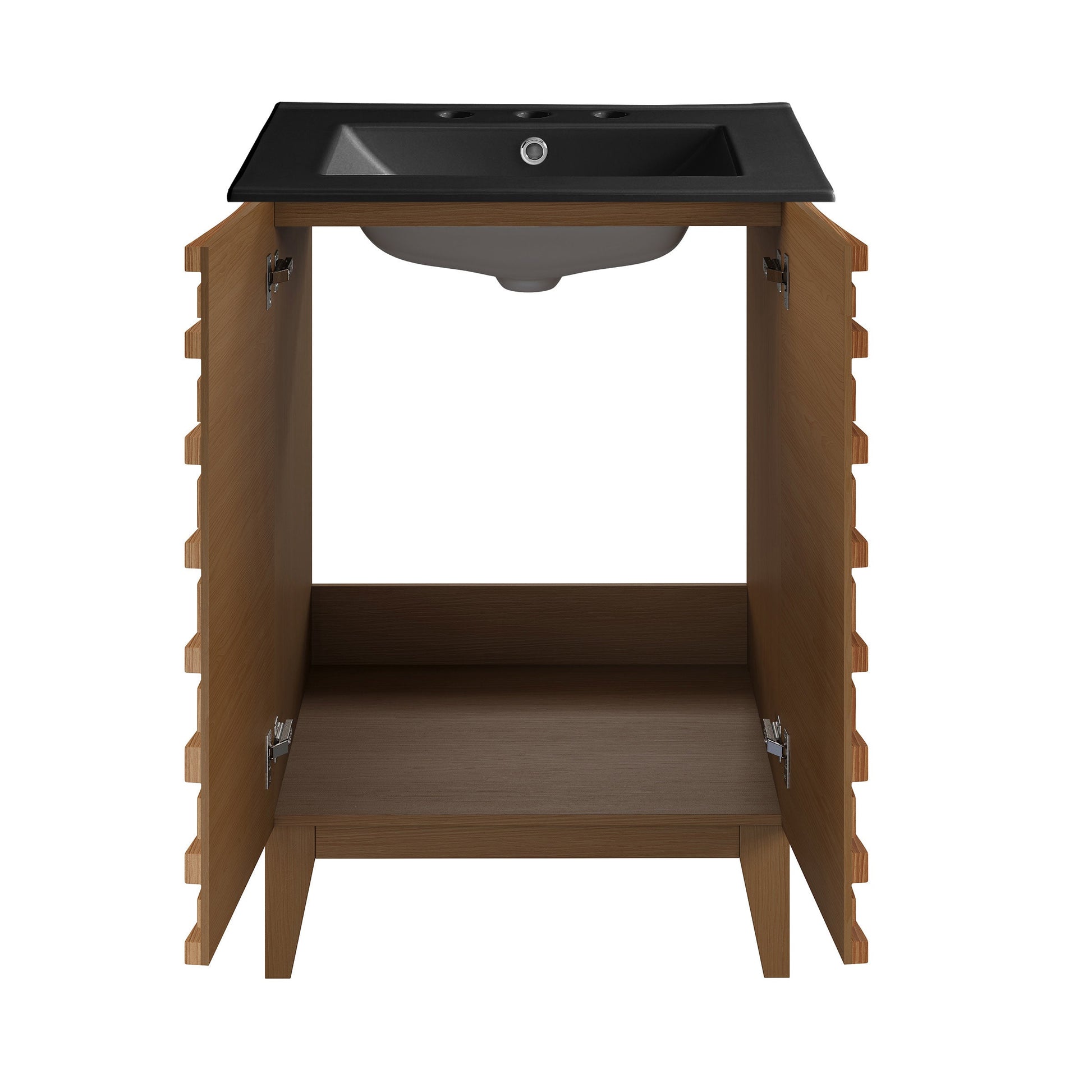 Brown Oak / Matte Black / 3-Hole