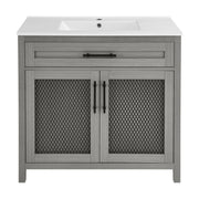 Carbon Gray / White / 1-Hole