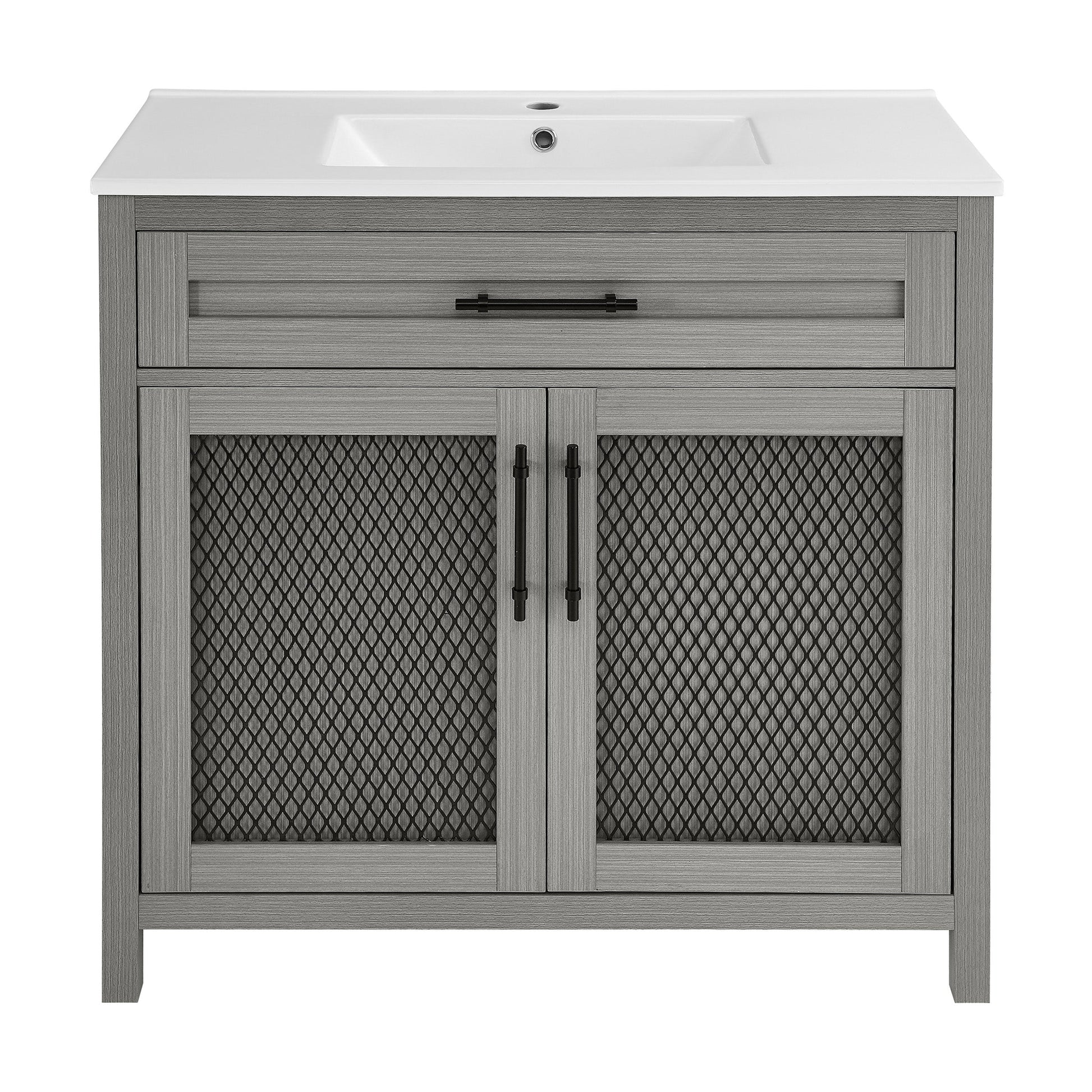Carbon Gray / White / 1-Hole