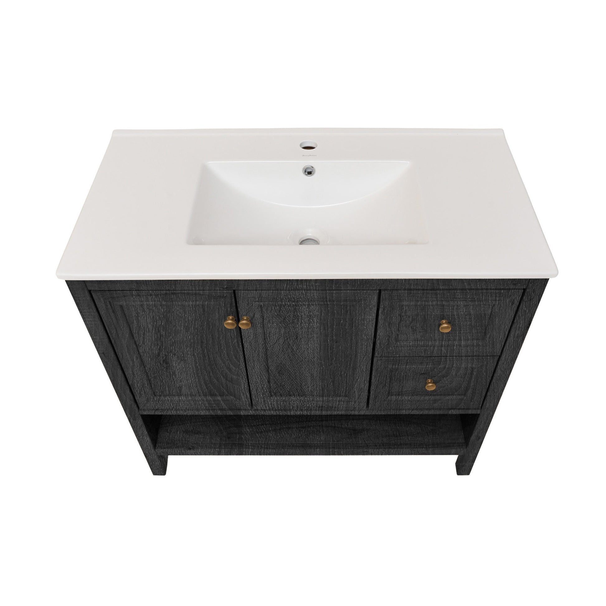 Black Oak / White / 1-Hole