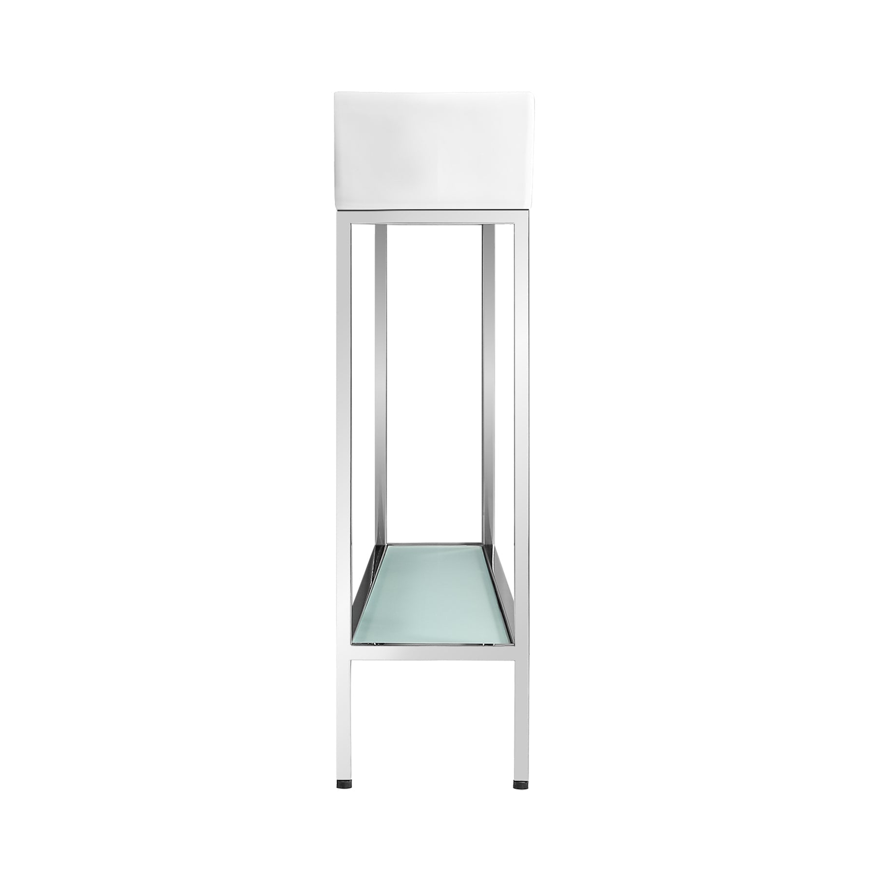 Chrome / White / 1-Hole