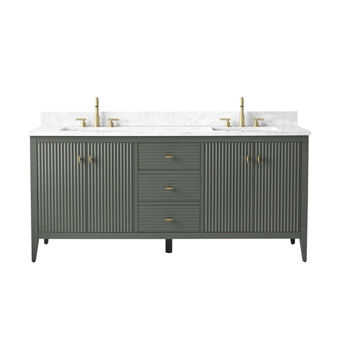 Linear Vintage Green / Golden Brushed