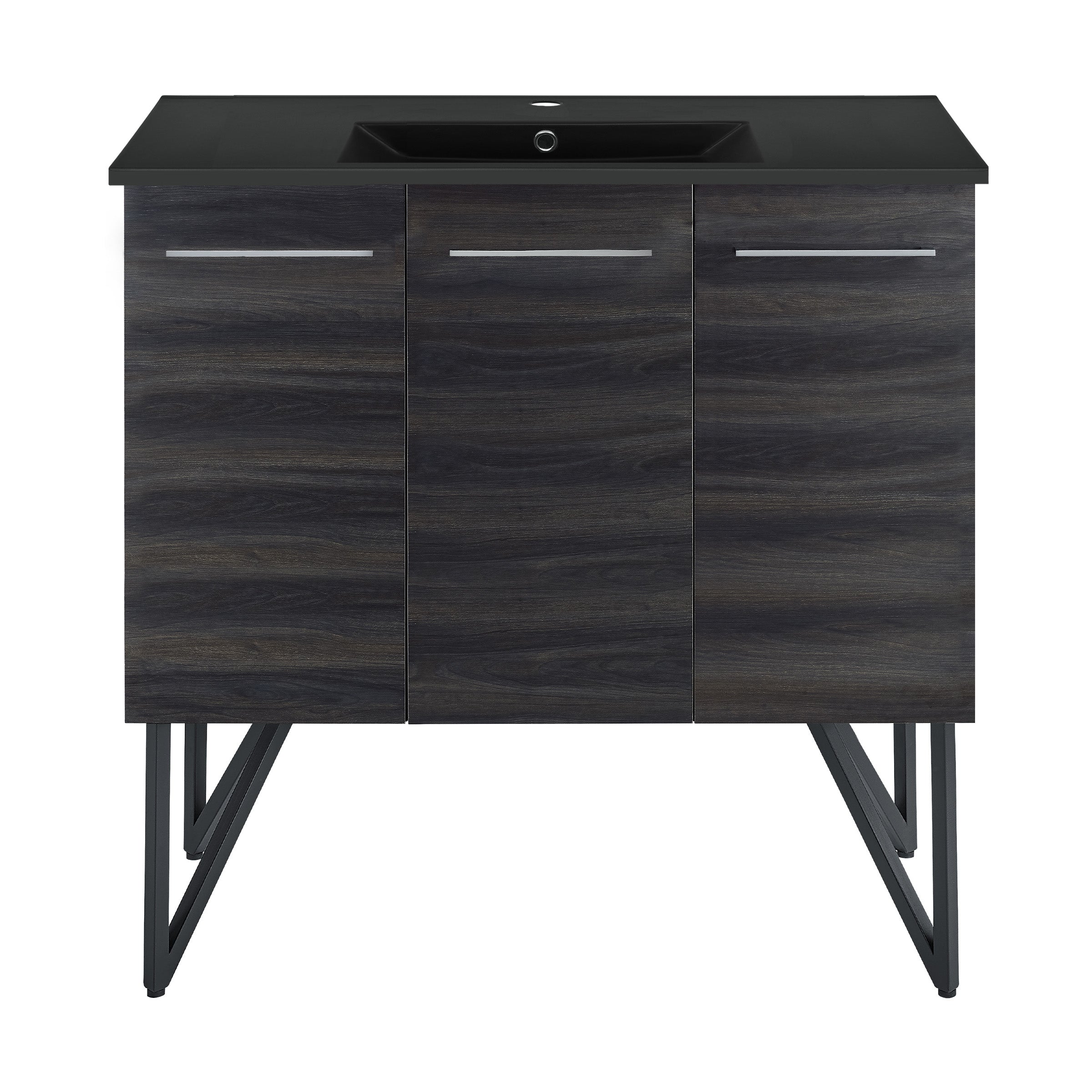 Black Walnut / Matte Black / 1-Hole
