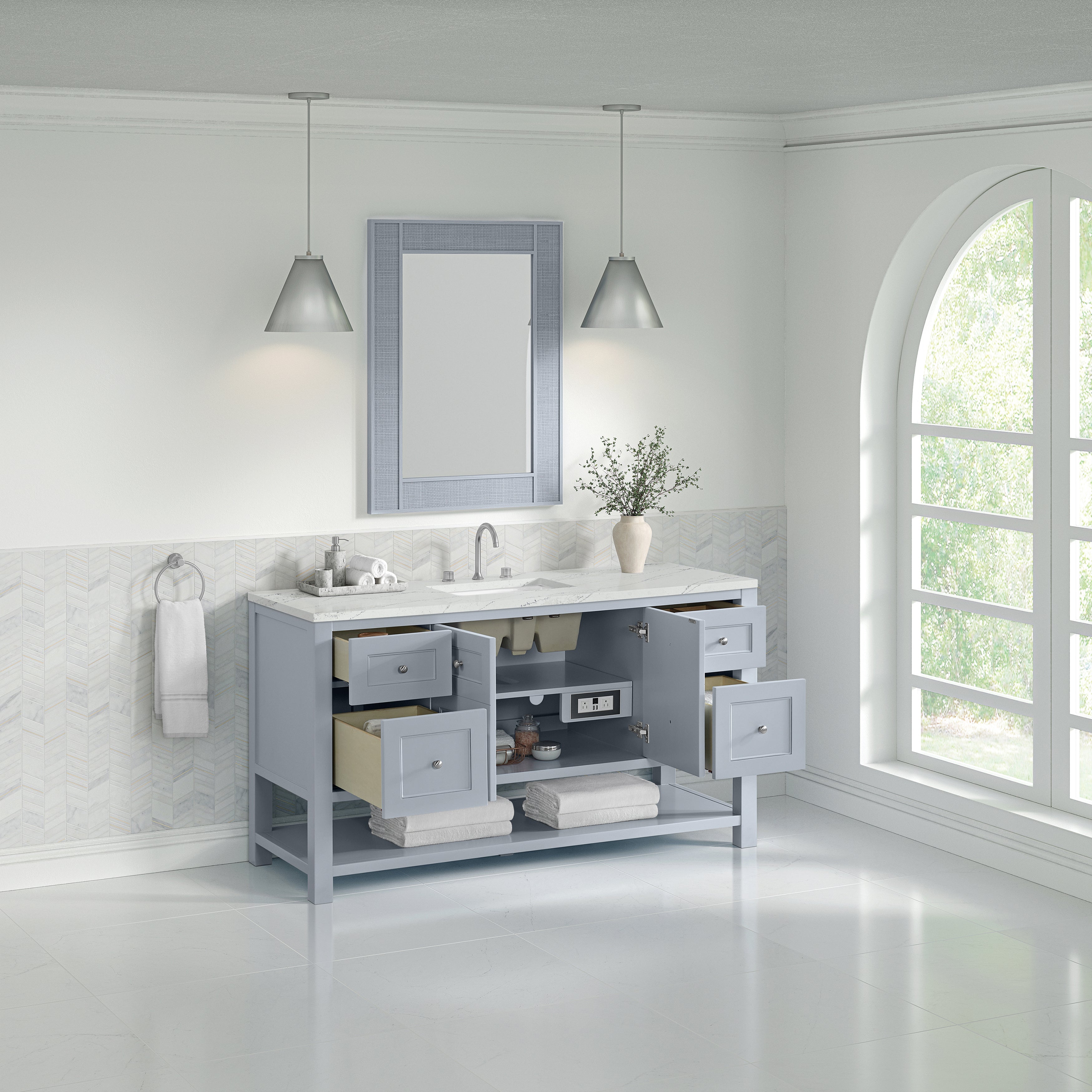 Serenity Blue / Ethereal Noctis - 3 Faucet Holes