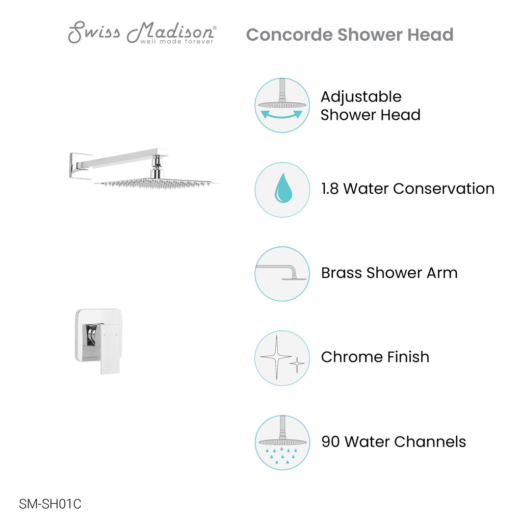 Polished Chrome / Without Tub Filler