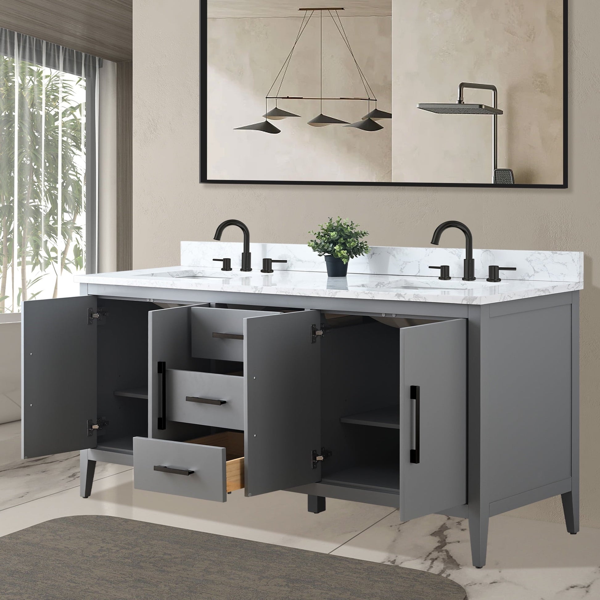 Cashmere Gray / Matte Black