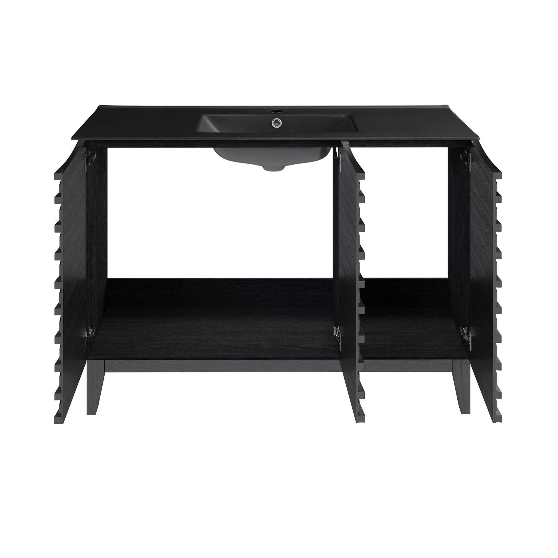 Black Oak / Matte Black / 1-Hole