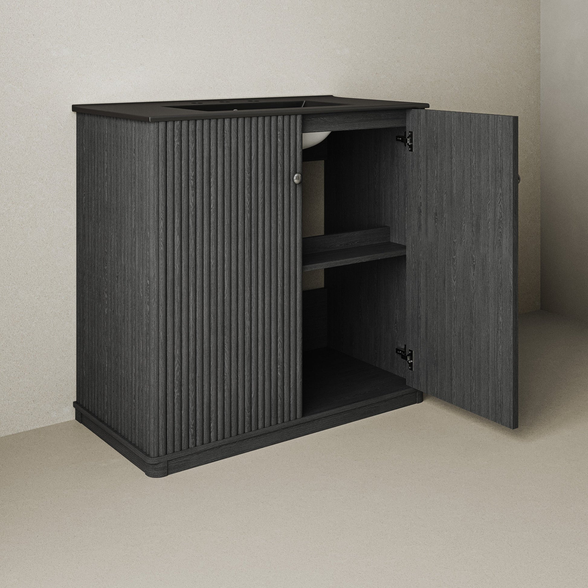 Black Oak / Black / 3-Hole