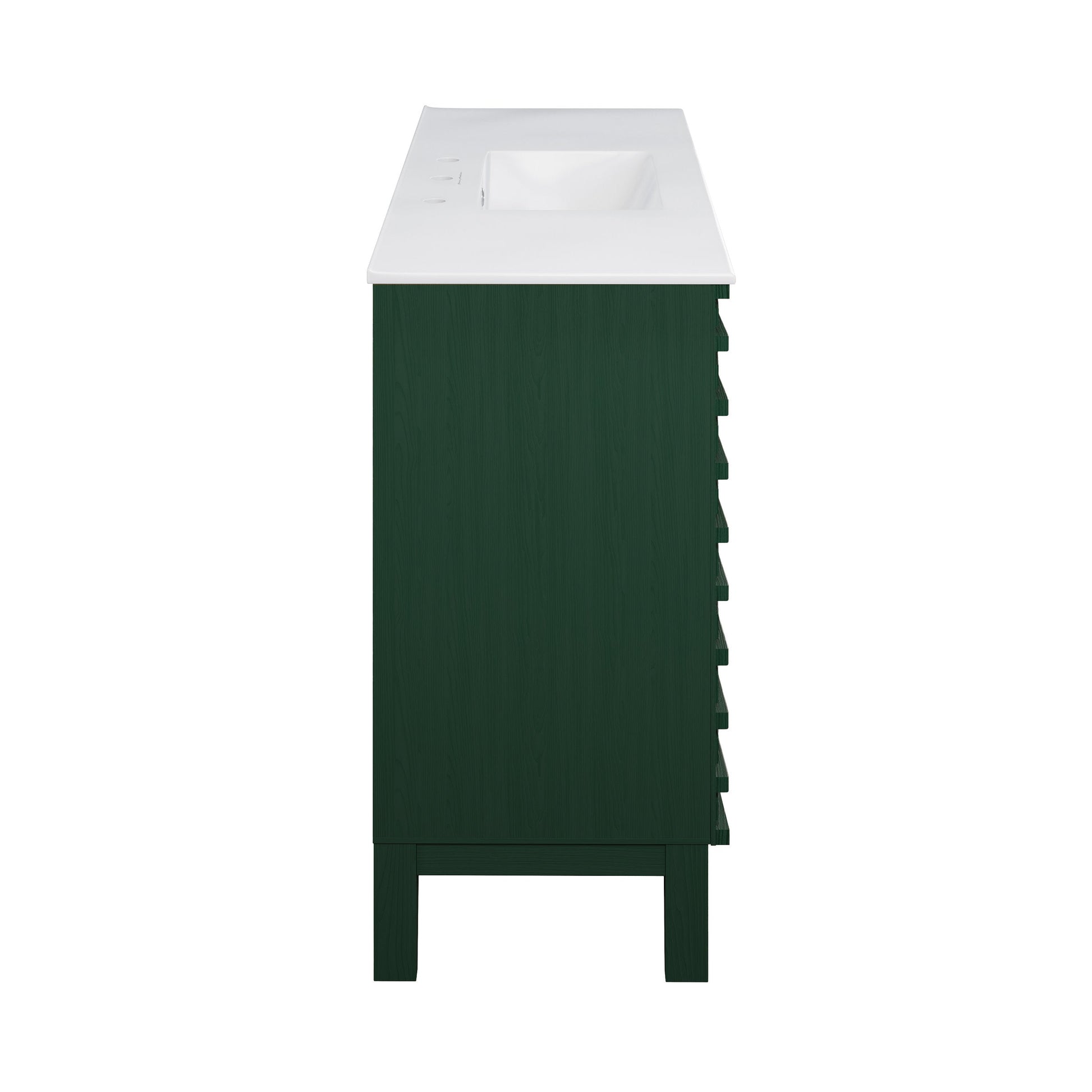 Green Oak / Glossy White / 3-Hole