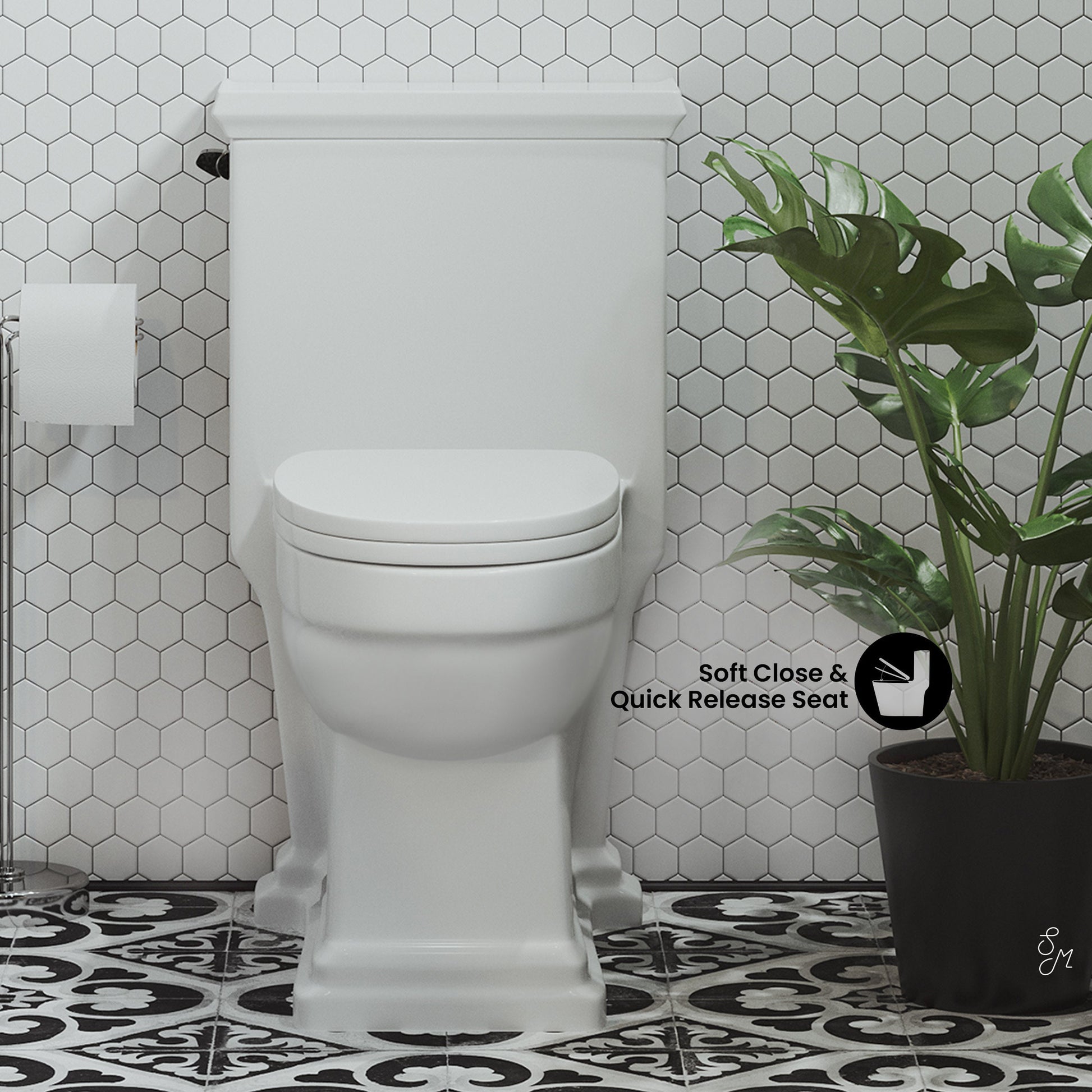 Glossy White / Single - Left