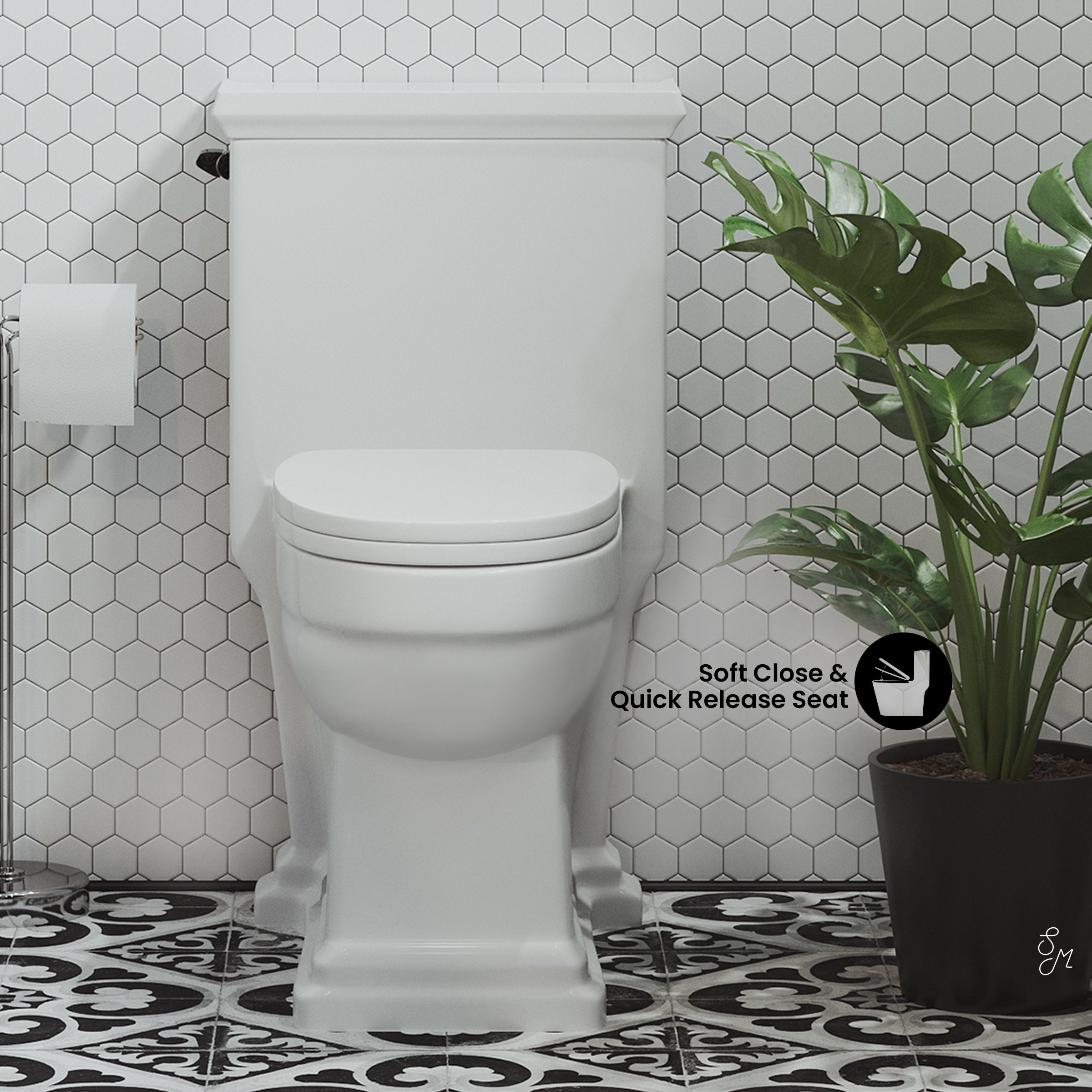 Glossy White / Single - Left