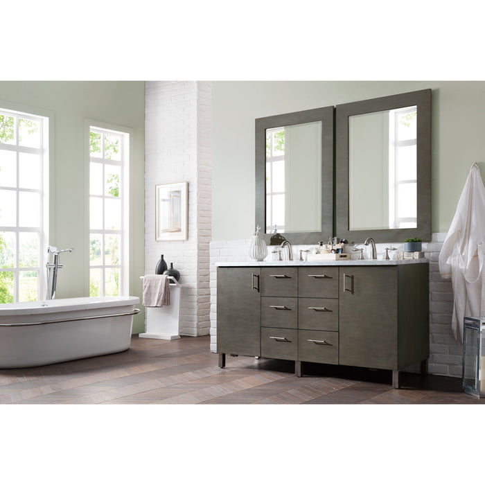 Silver Oak / Carrara White - 3 Faucet Holes