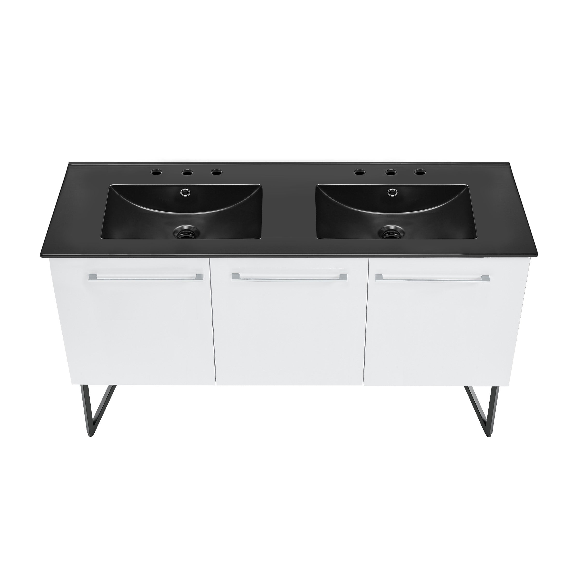 White / Matte Black / 3-Hole
