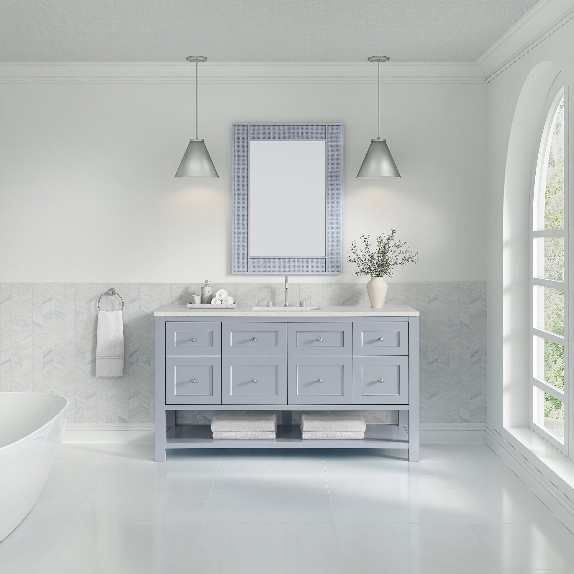 Serenity Blue / Lime Delight - 3 Faucet Holes