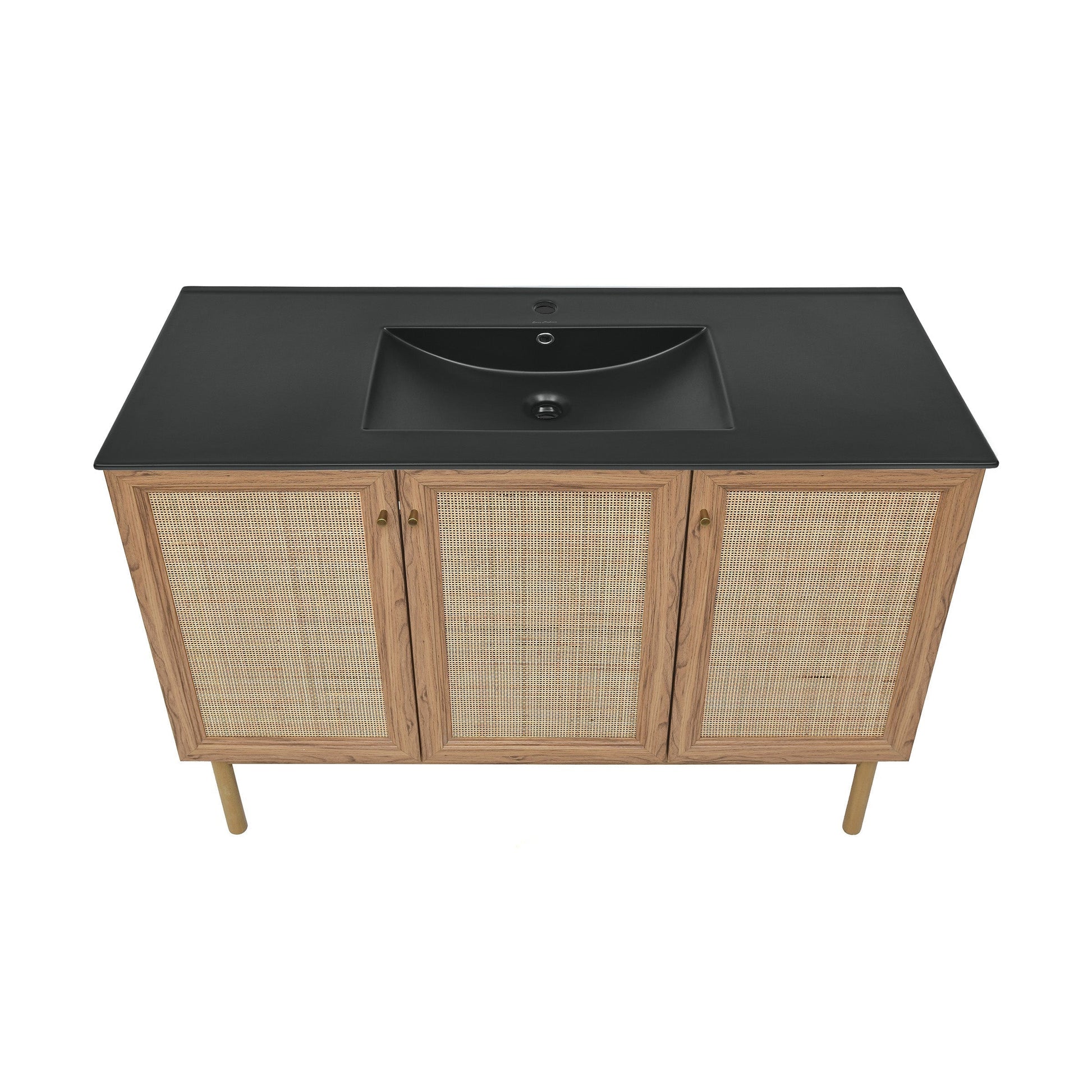 Golden Oak / Matte Black / 1-Hole
