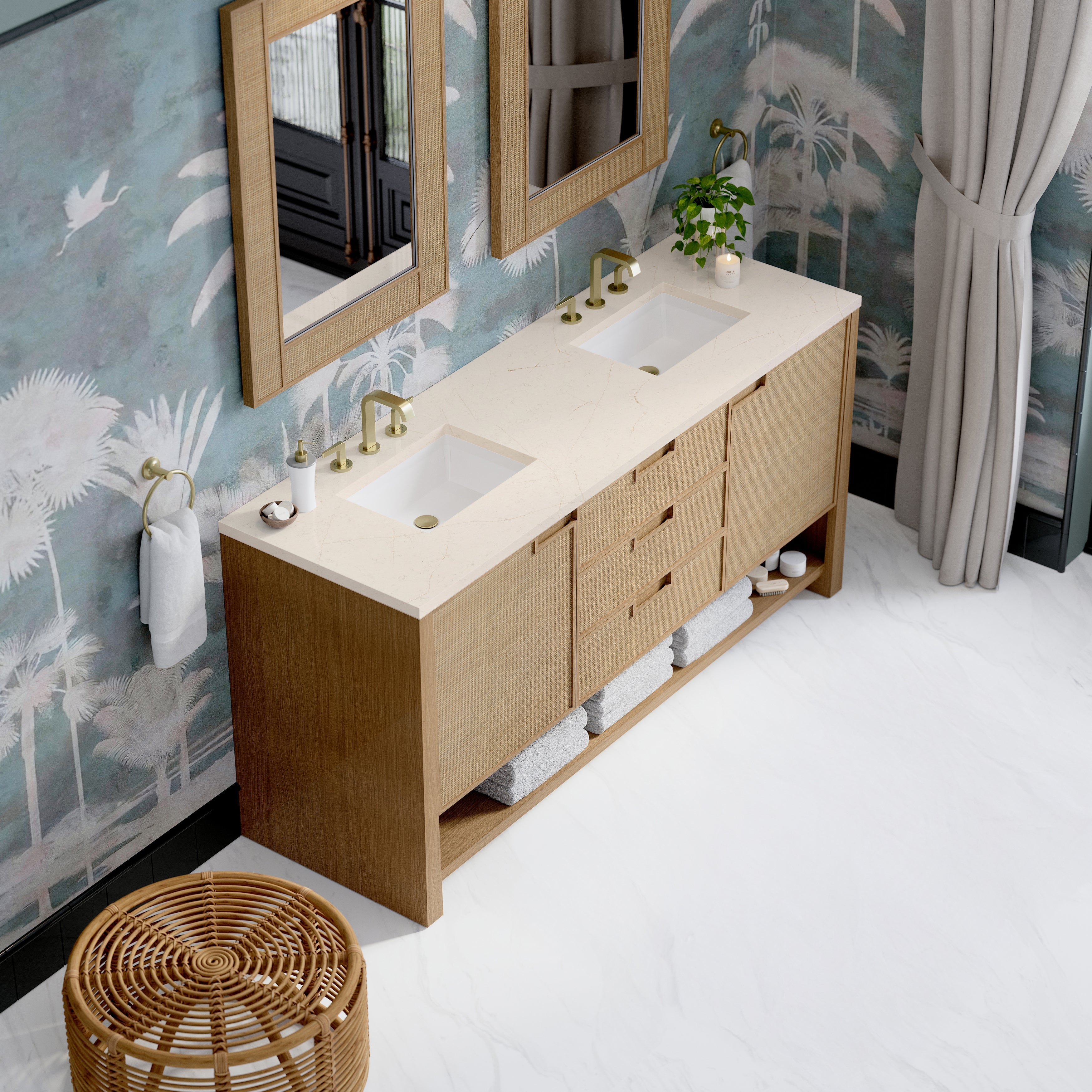 Seaside Oak / Eternal Marfil - 3 Faucet Holes