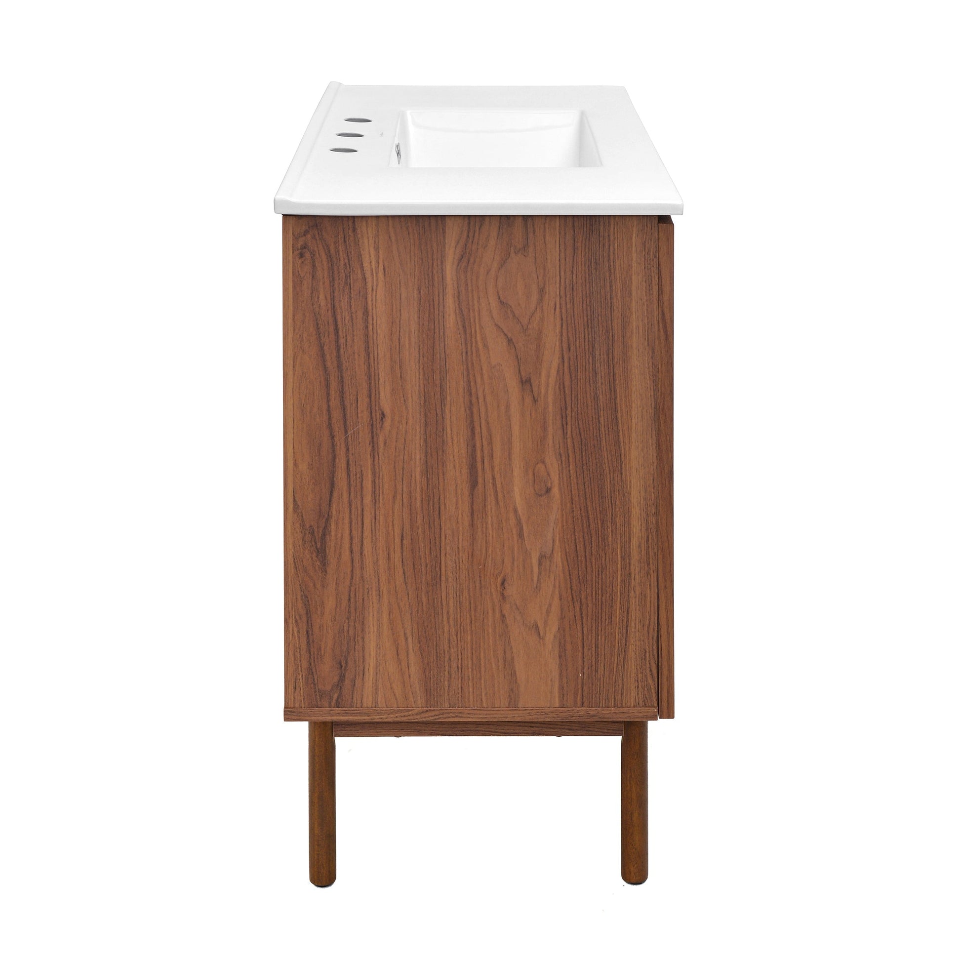 Brown Oak / White / 3-Hole