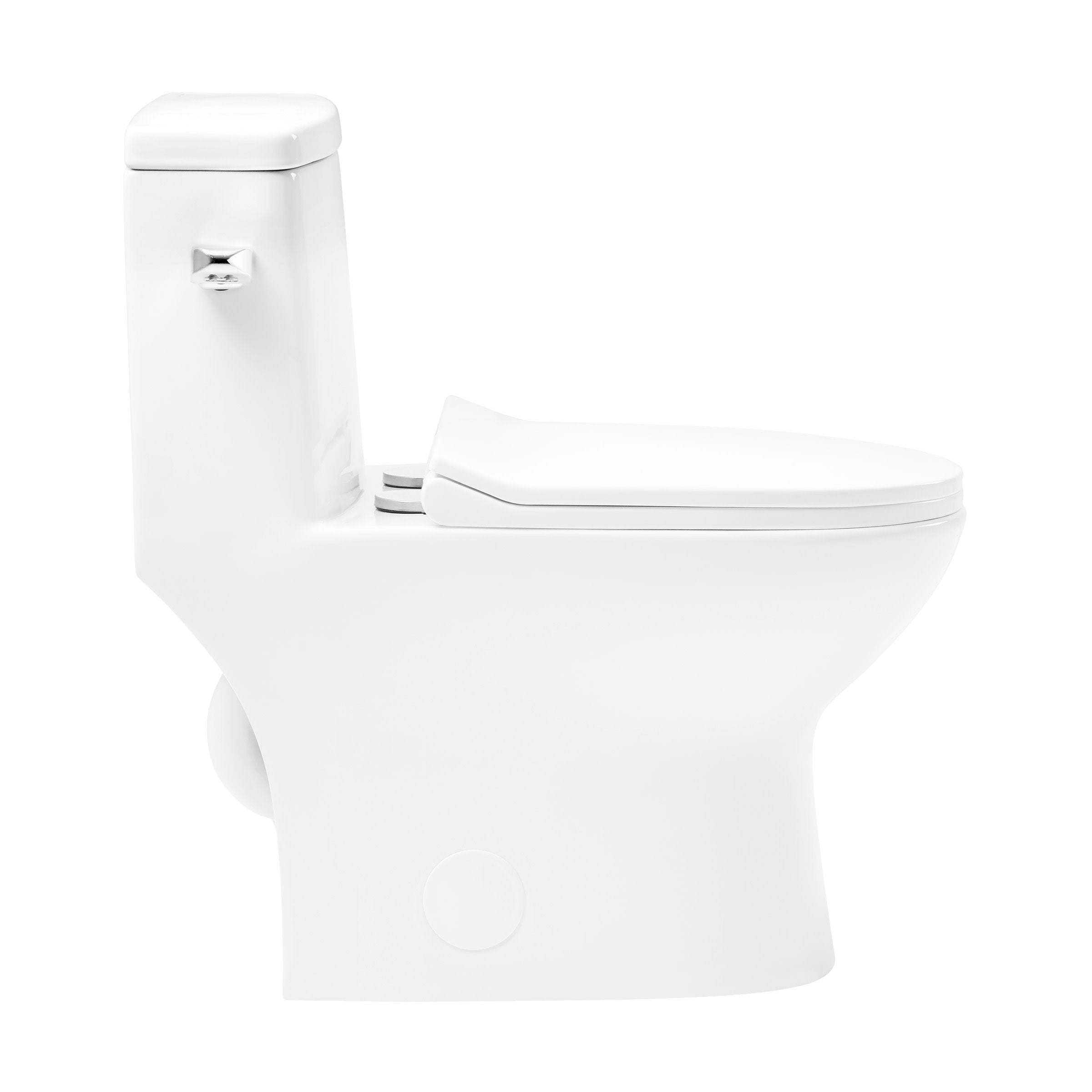 Glossy White / Single - Left / Chrome