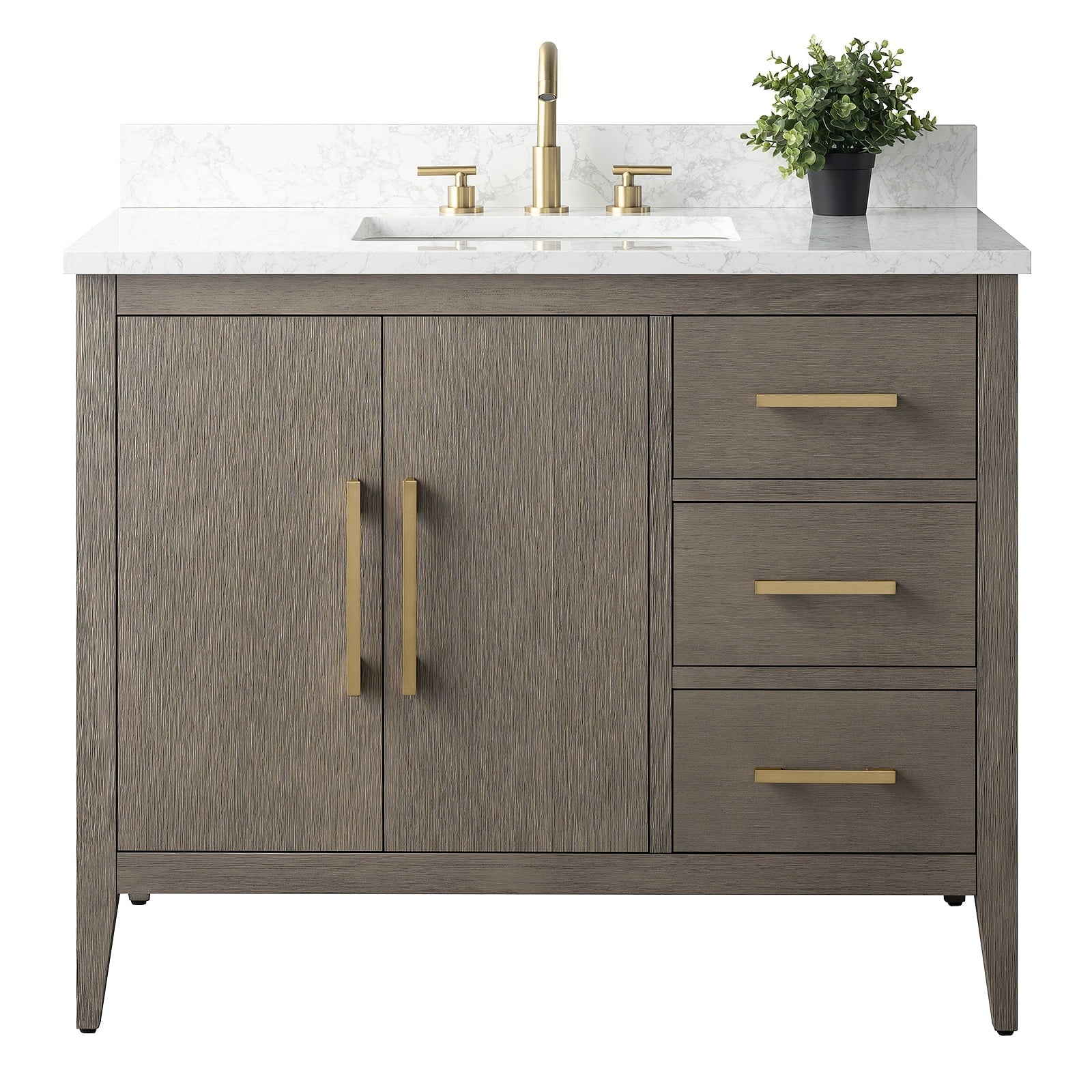 Driftwood Gray / Golden Brushed