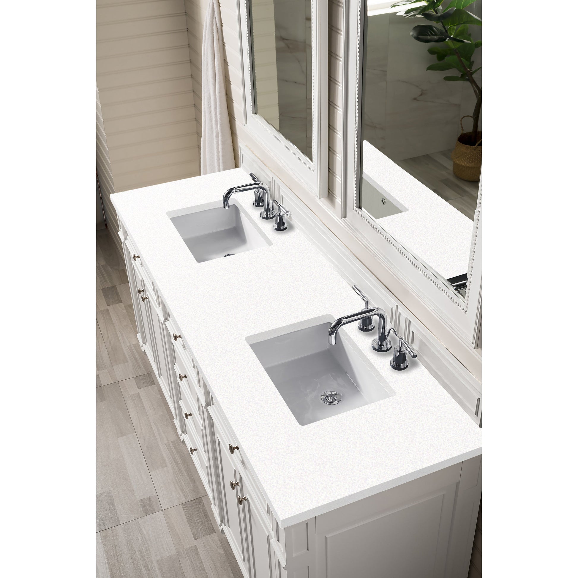 Bright White / White Zeus - 3 Faucet Holes