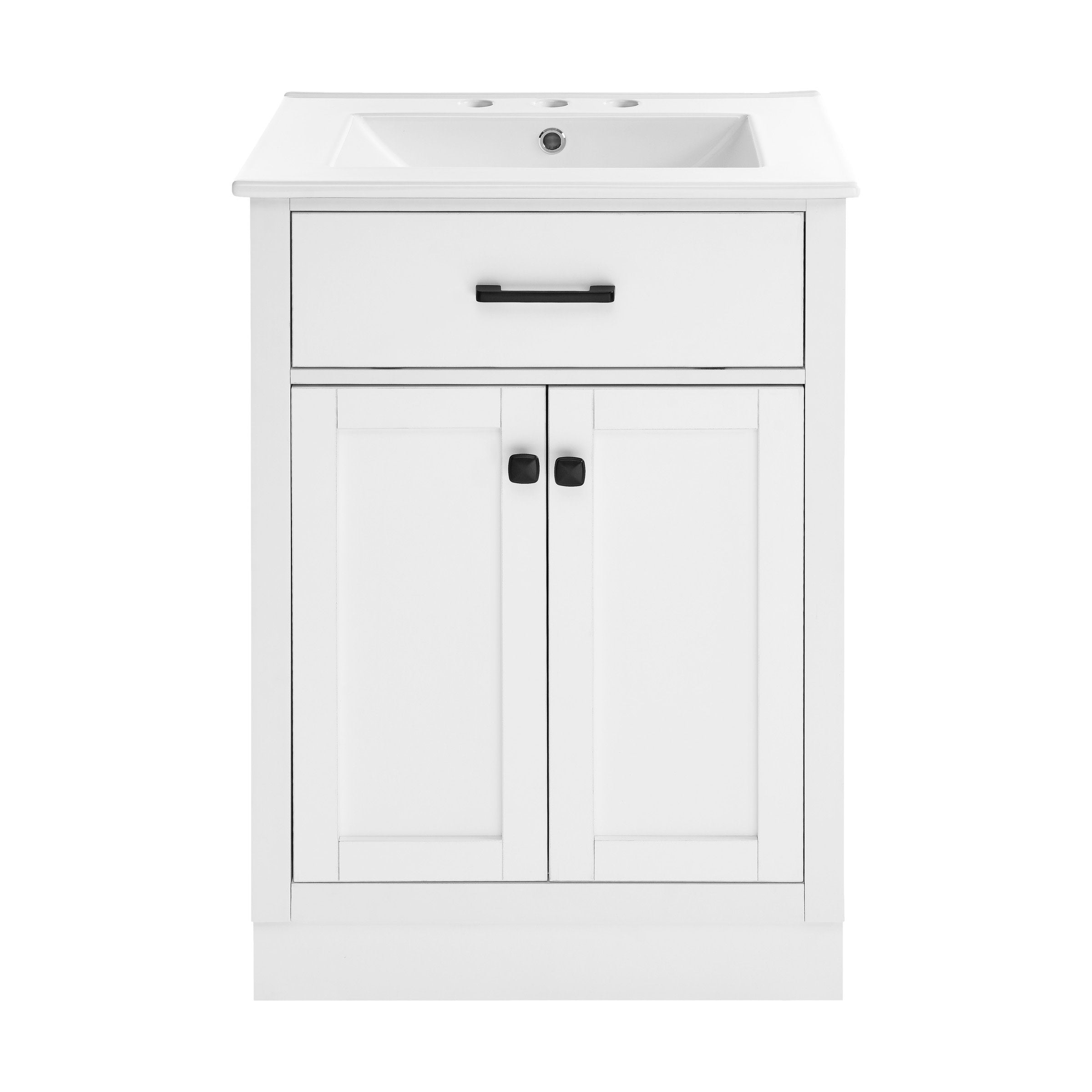 White / White / 3-Hole